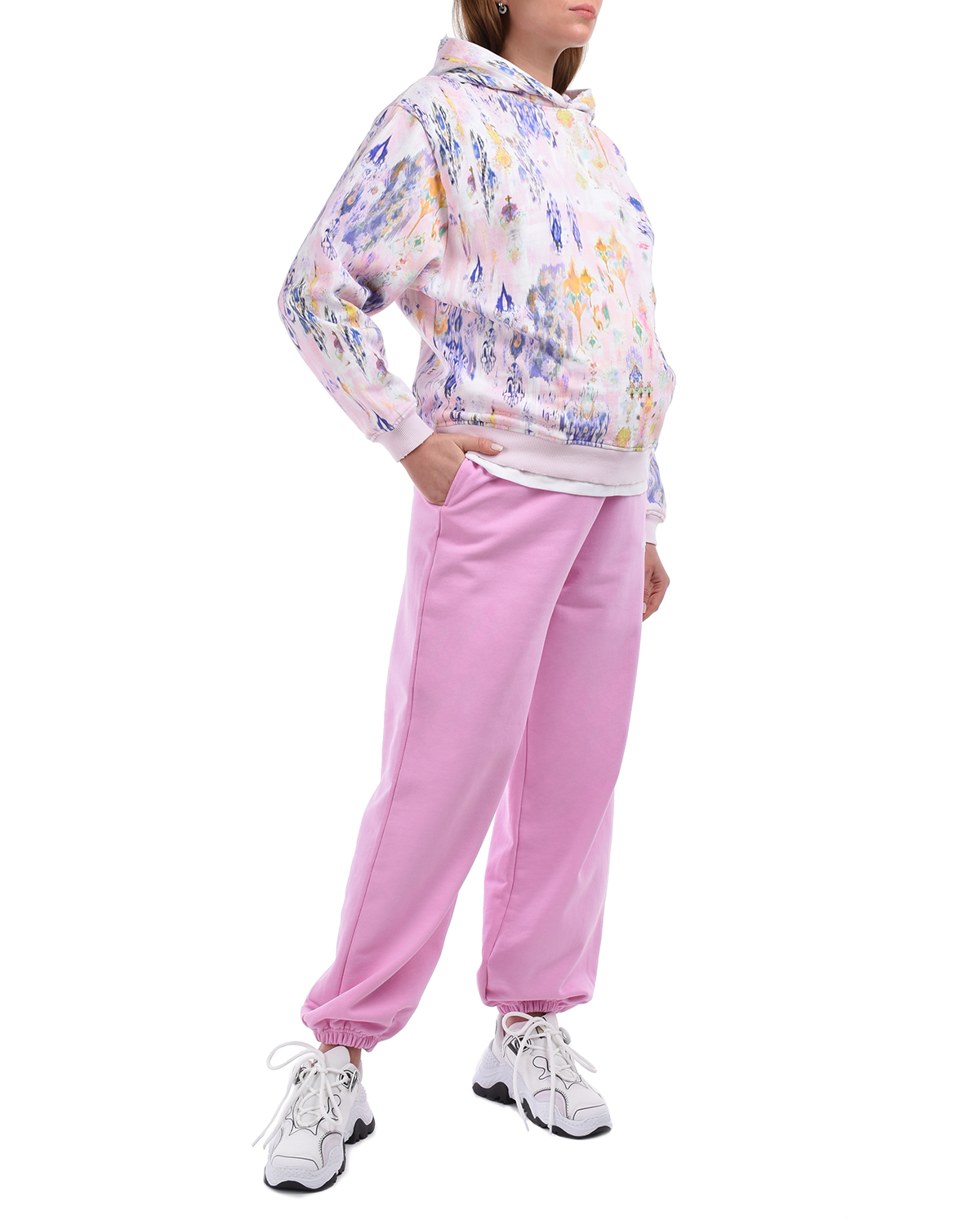 Розовые спортивные брюки MSGM, размер 44, цвет розовый - фото 4