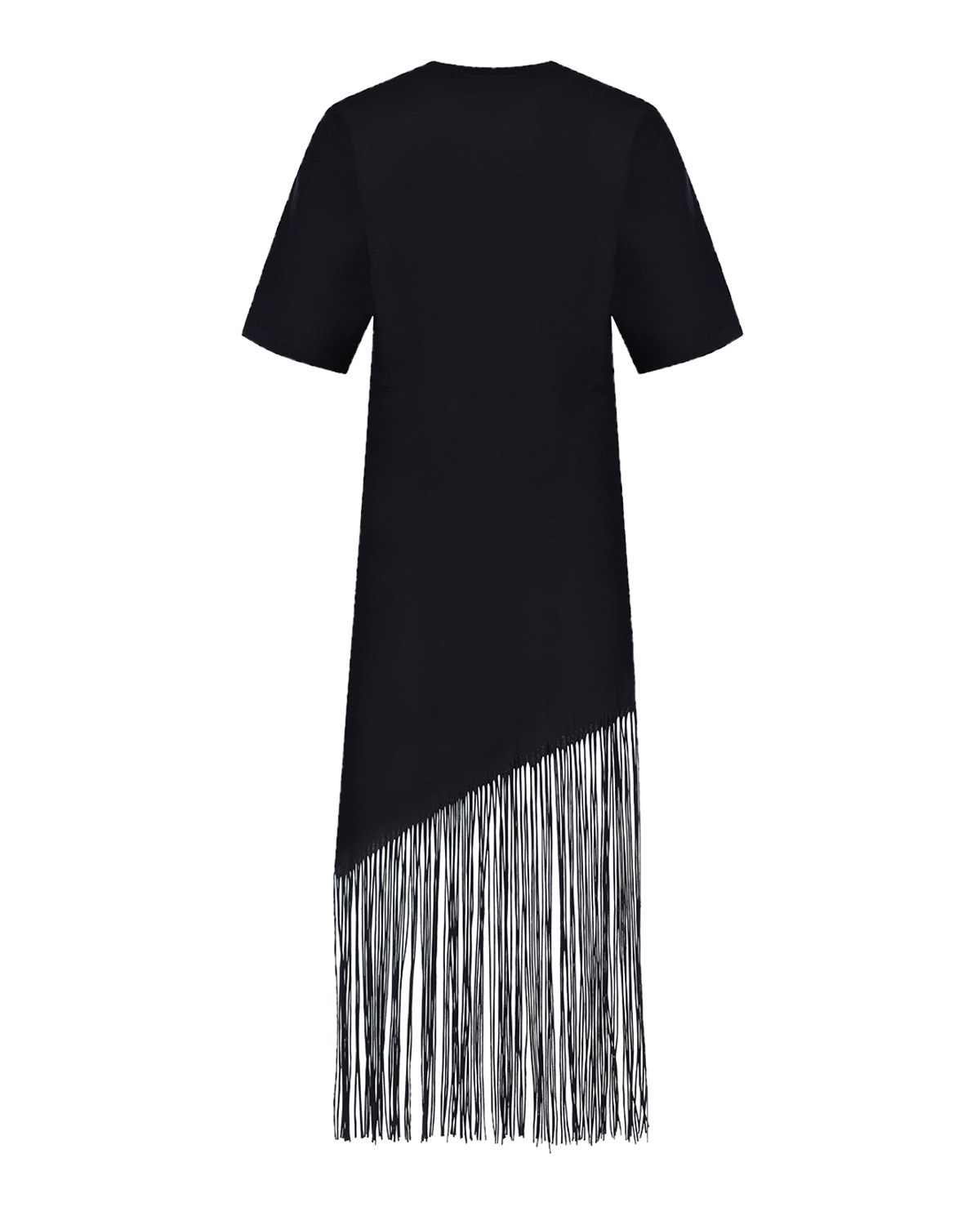 Черное платье с бахромой MSGM, размер 40, цвет черный - фото 6
