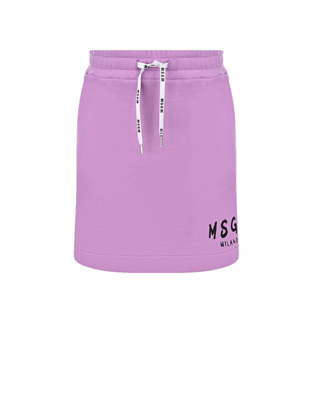 Сиреневая юбка с логотипом MSGM детская, размер 140, цвет лиловый - фото 1