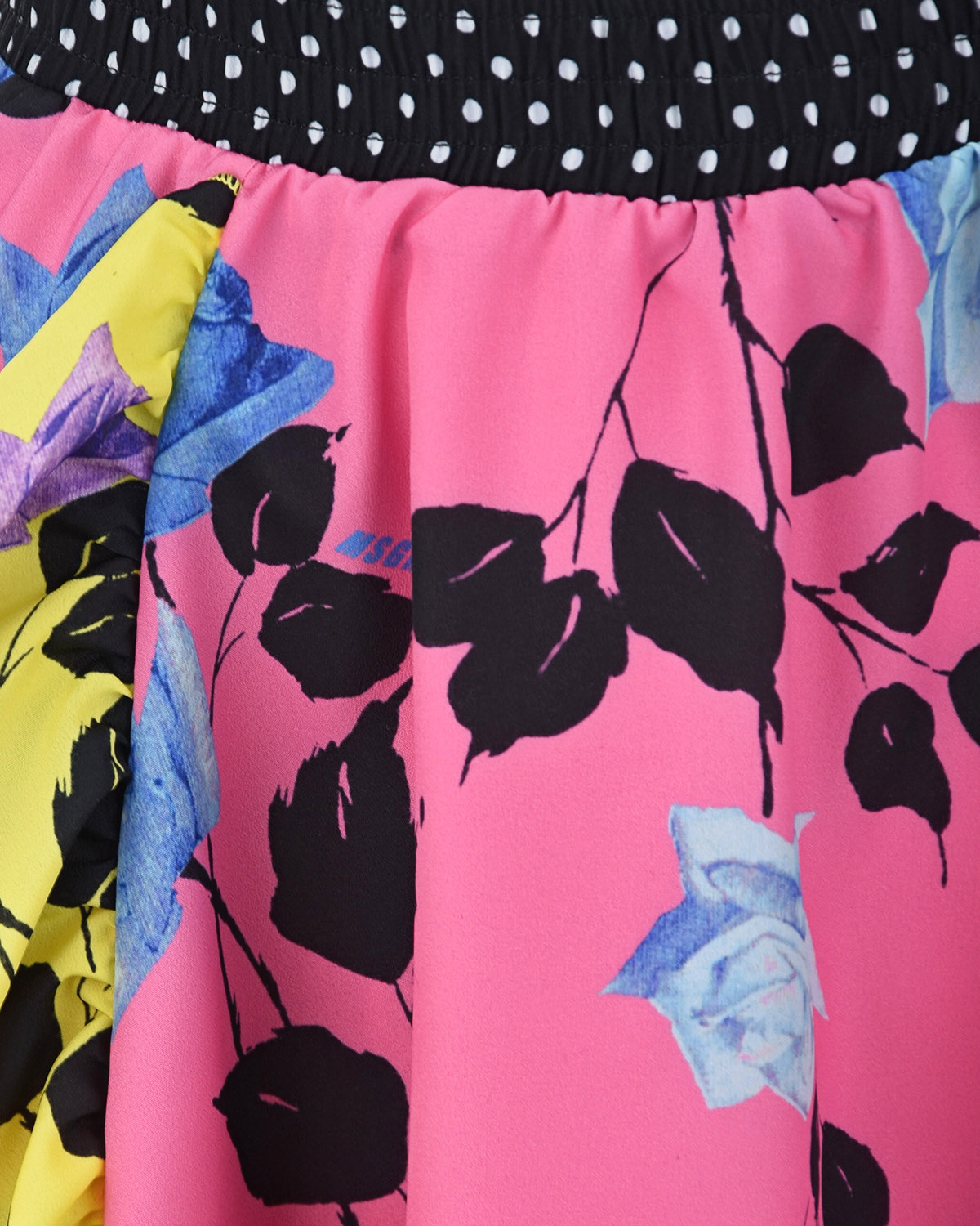 Розовая юбка с разноцветными рюшами MSGM детская, размер 140 - фото 4