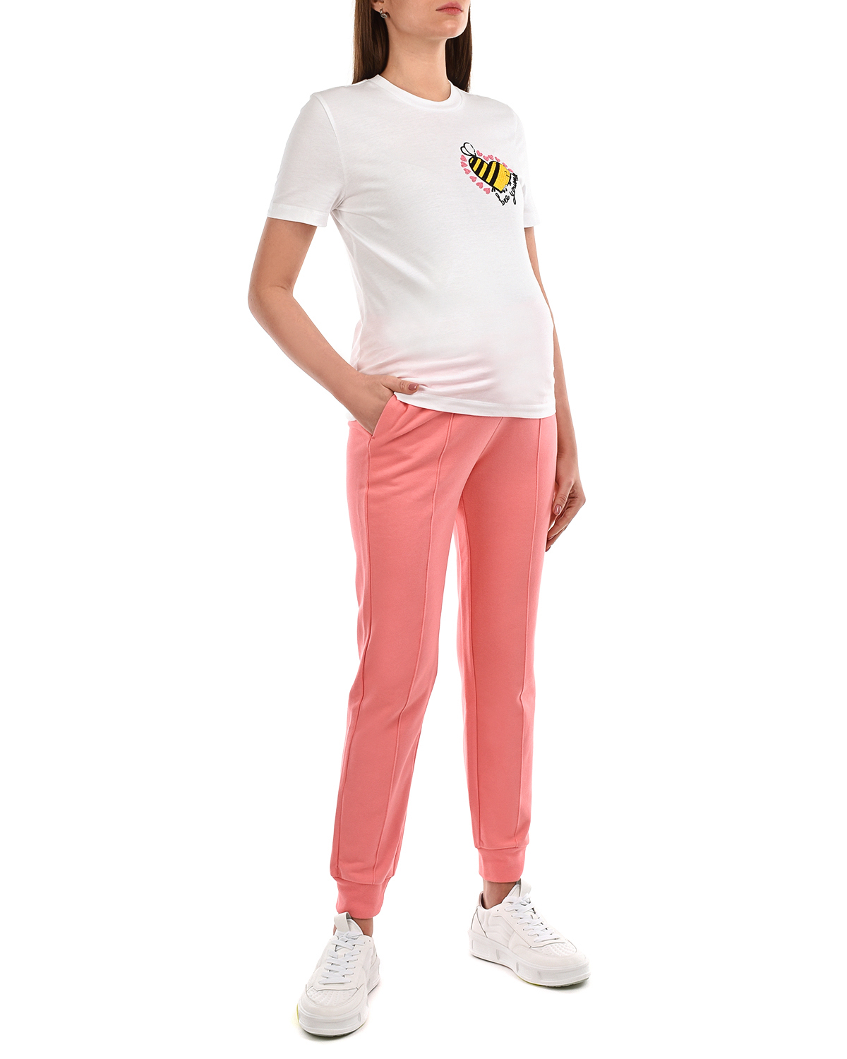 Розовые спортивные брюки Markus Lupfer, размер 42, цвет розовый - фото 4