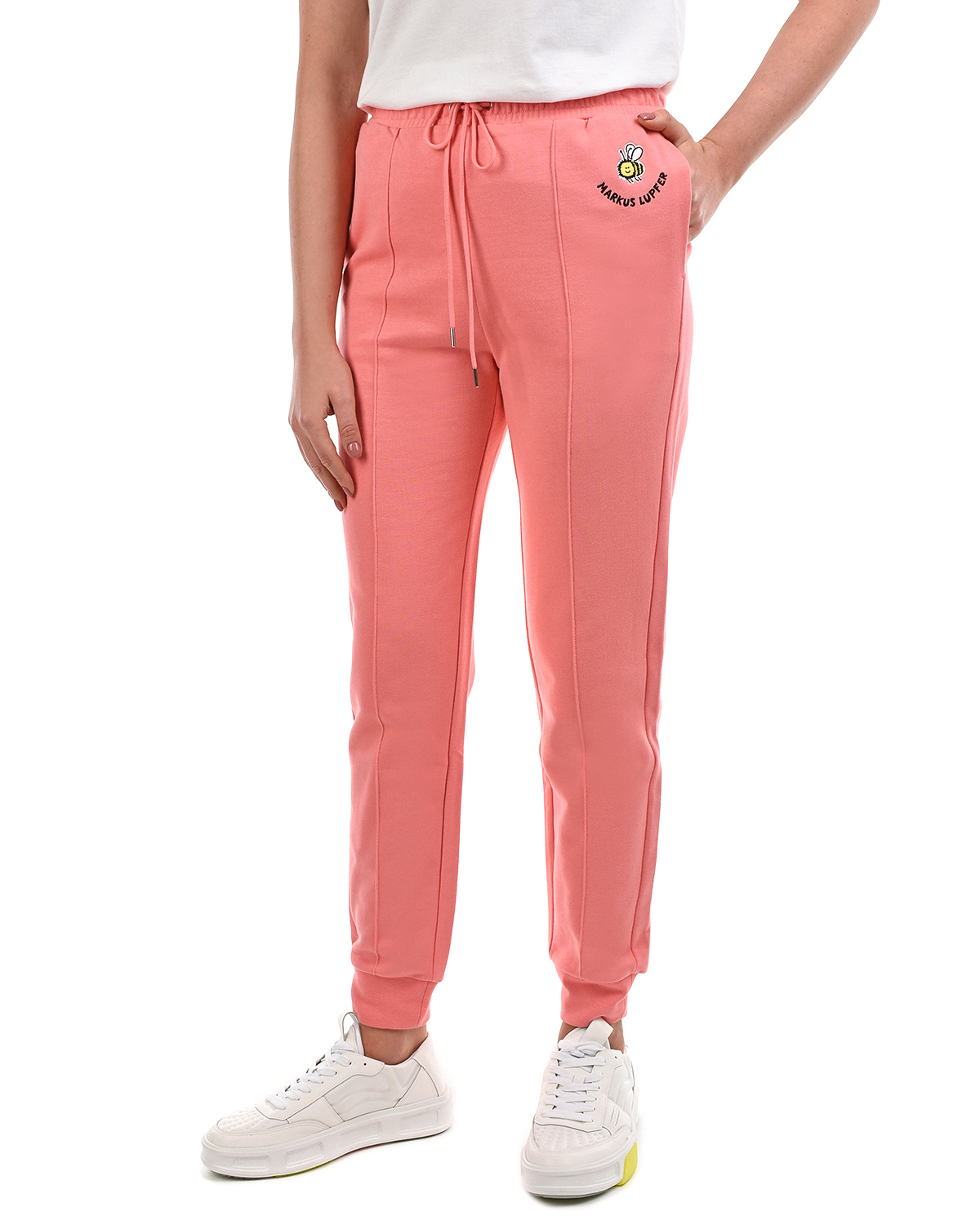 Розовые спортивные брюки Markus Lupfer, размер 42, цвет розовый - фото 7