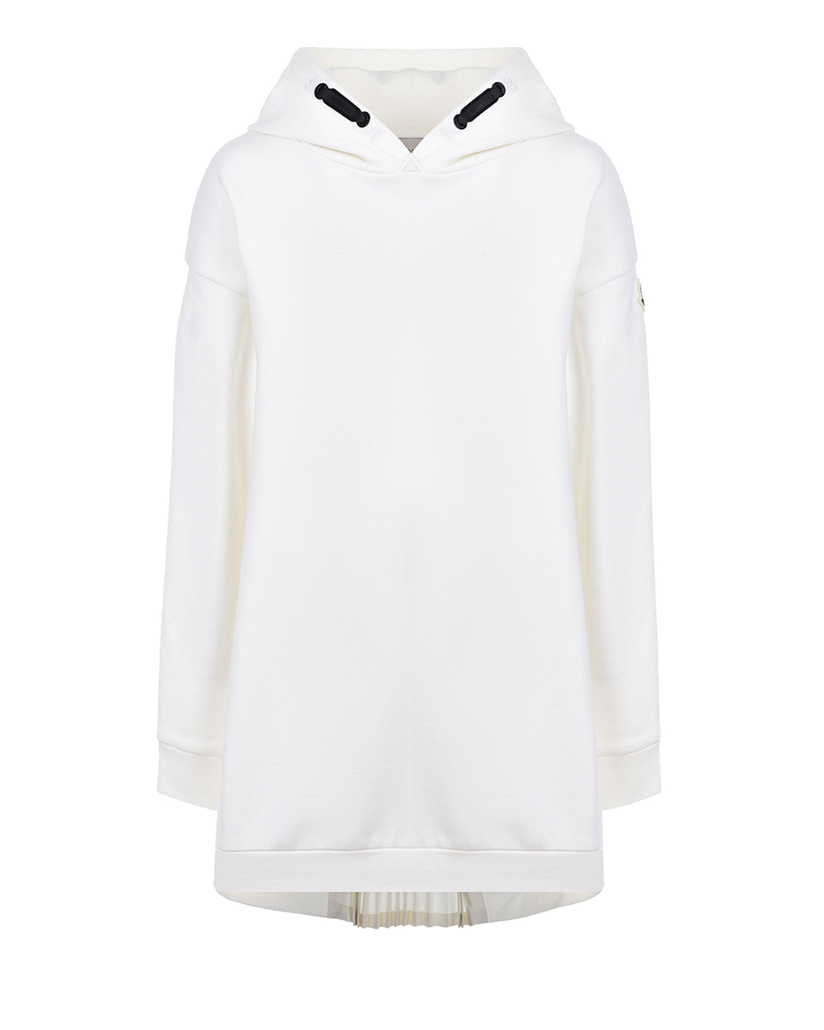 Белое платье-худи Moncler детское, размер 128, цвет белый - фото 1