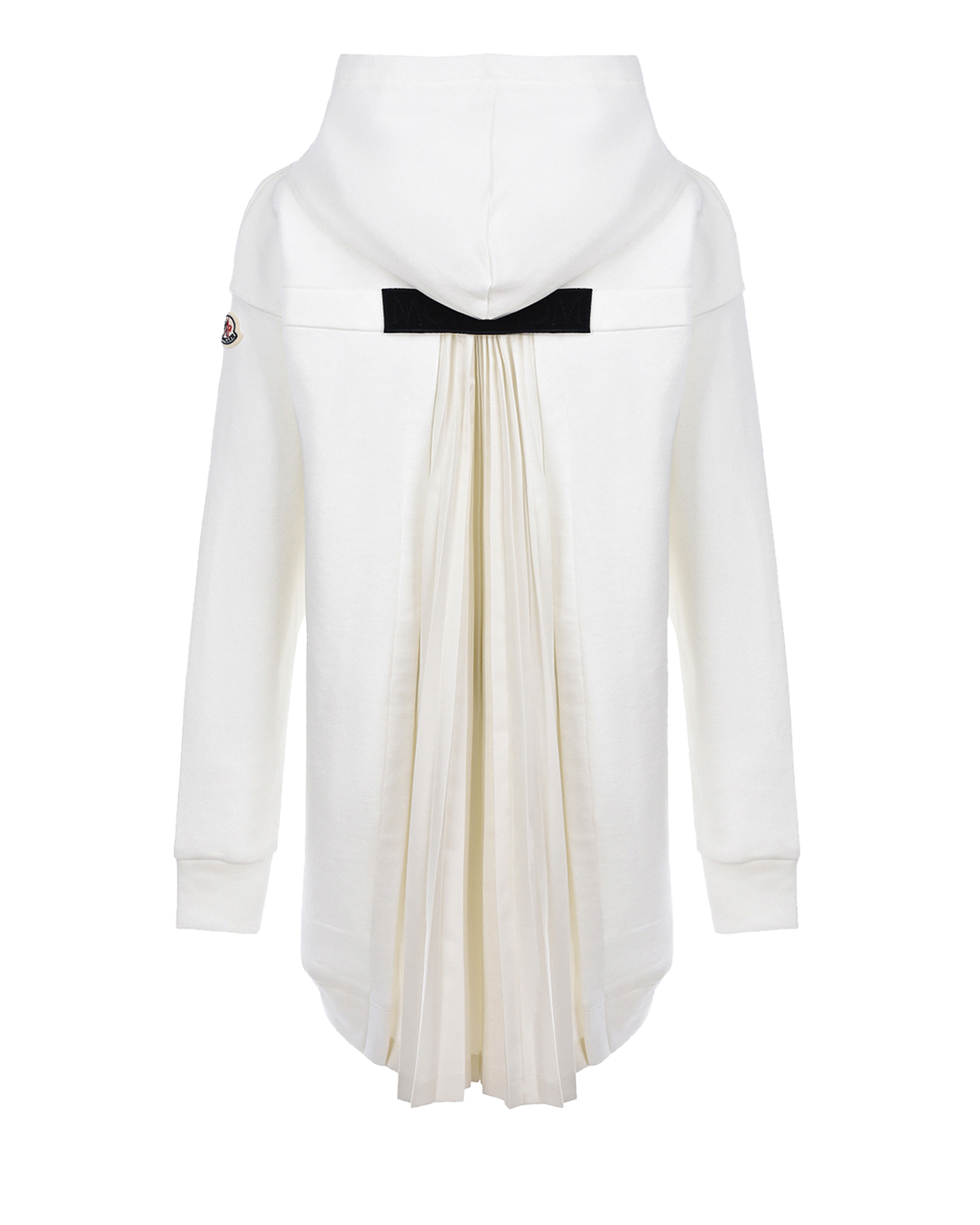 Белое платье-худи Moncler детское, размер 128, цвет белый - фото 2