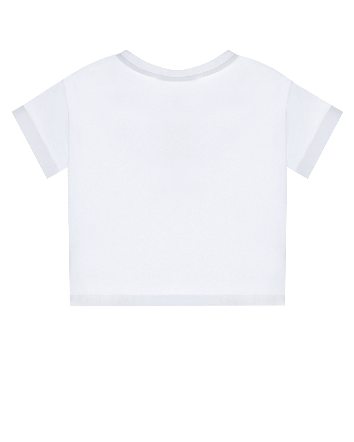 Белая футболка с контрастной надписью Monnalisa детская, размер 164, цвет белый - фото 2