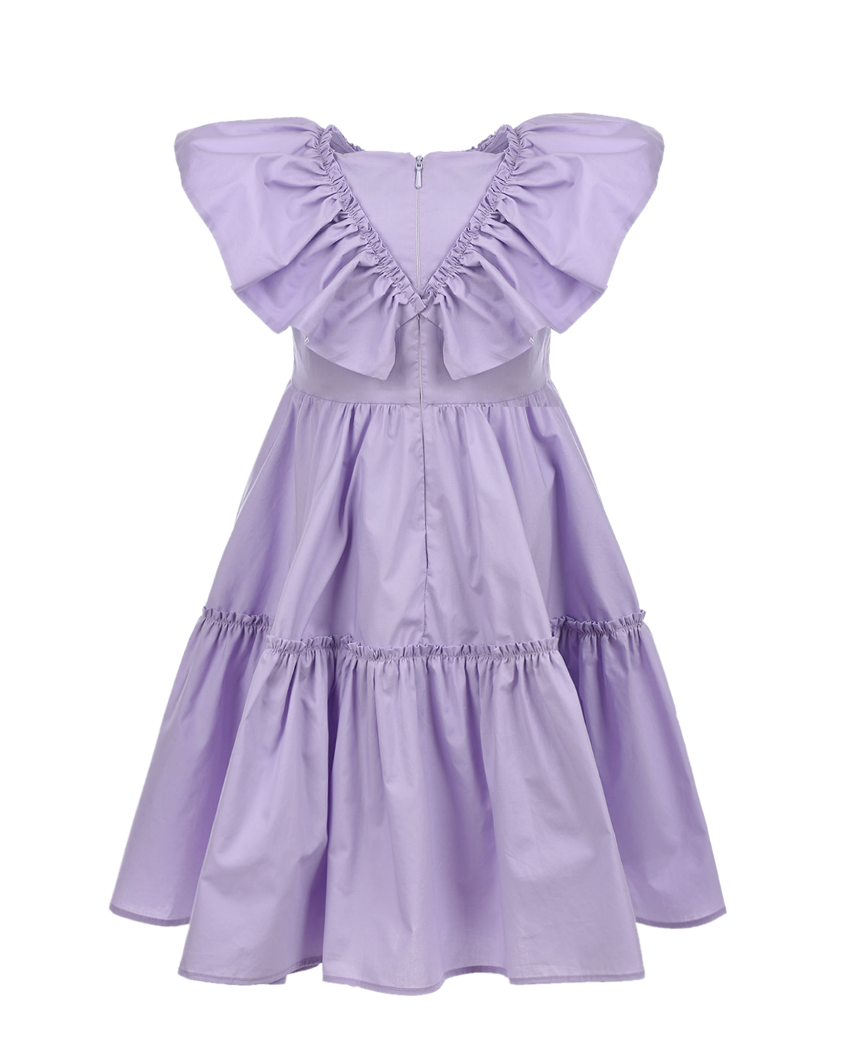 Сиреневое платье с рюшами Monnalisa детское, размер 104, цвет сиреневый - фото 3