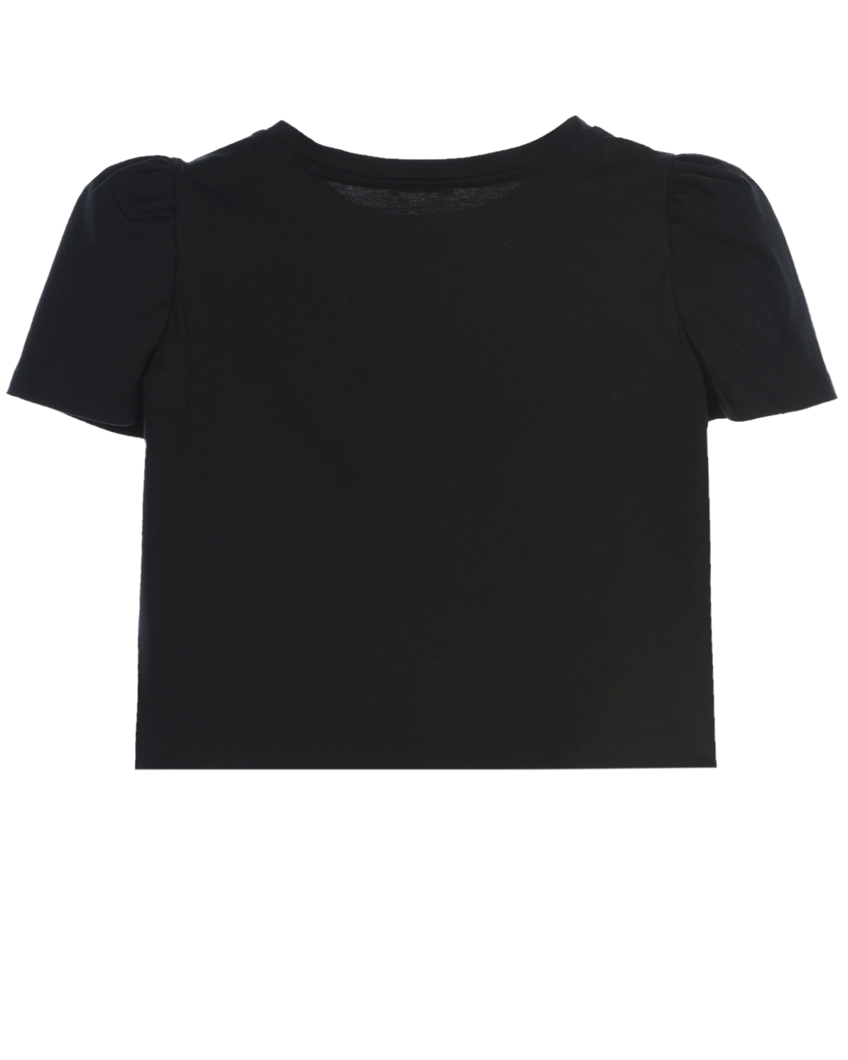 Черная футболка с принтом Monnalisa детская, размер 140, цвет черный - фото 2