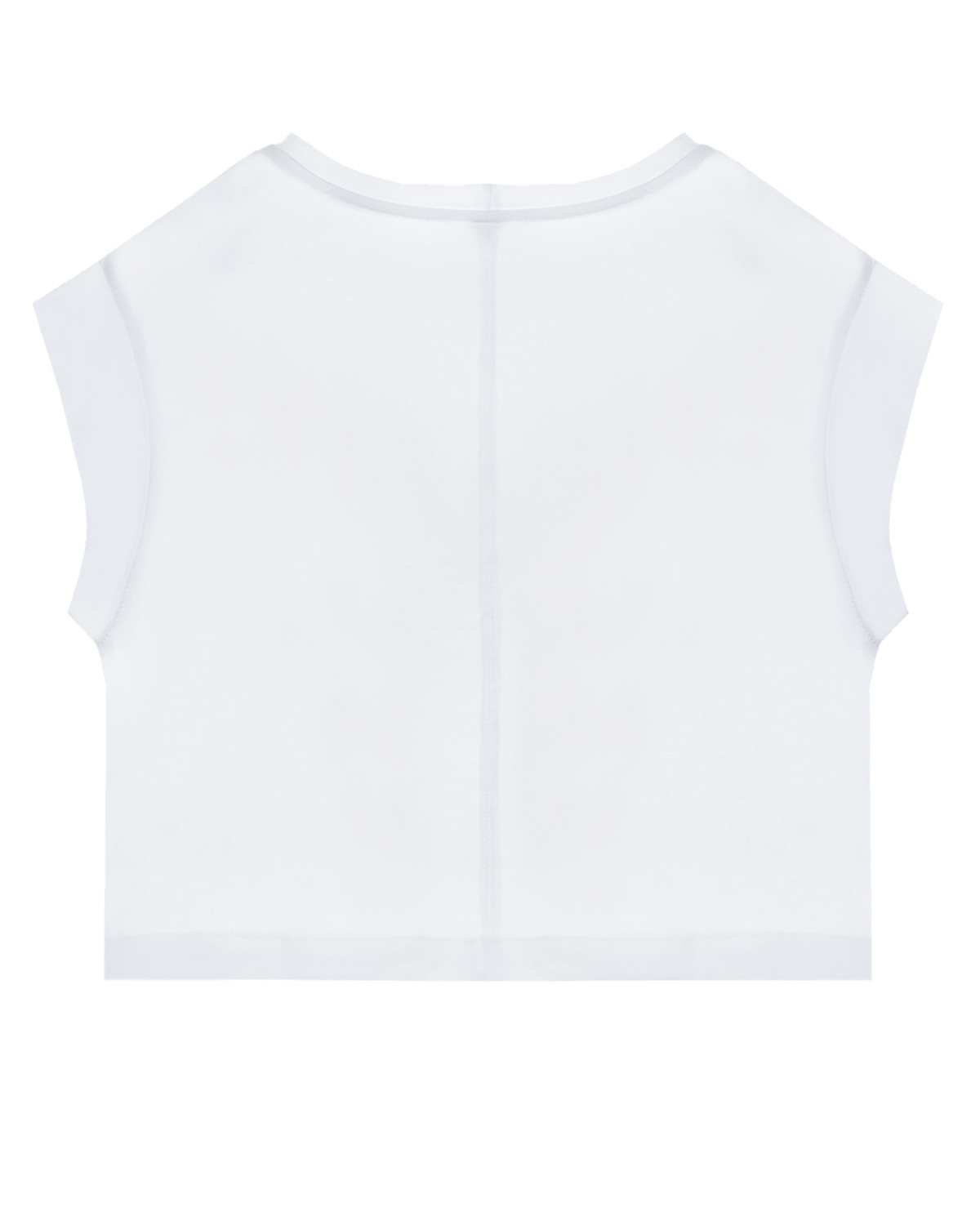 Белая футболка с принтом "бабочка" Monnalisa детская, размер 140, цвет белый - фото 2