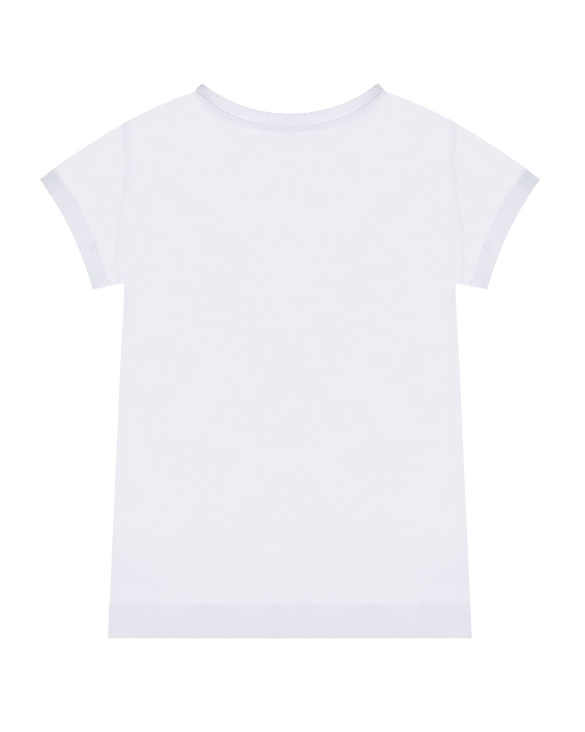 Белая футболка с принтом "клубничное варенье" Monnalisa детская, размер 104, цвет белый - фото 2