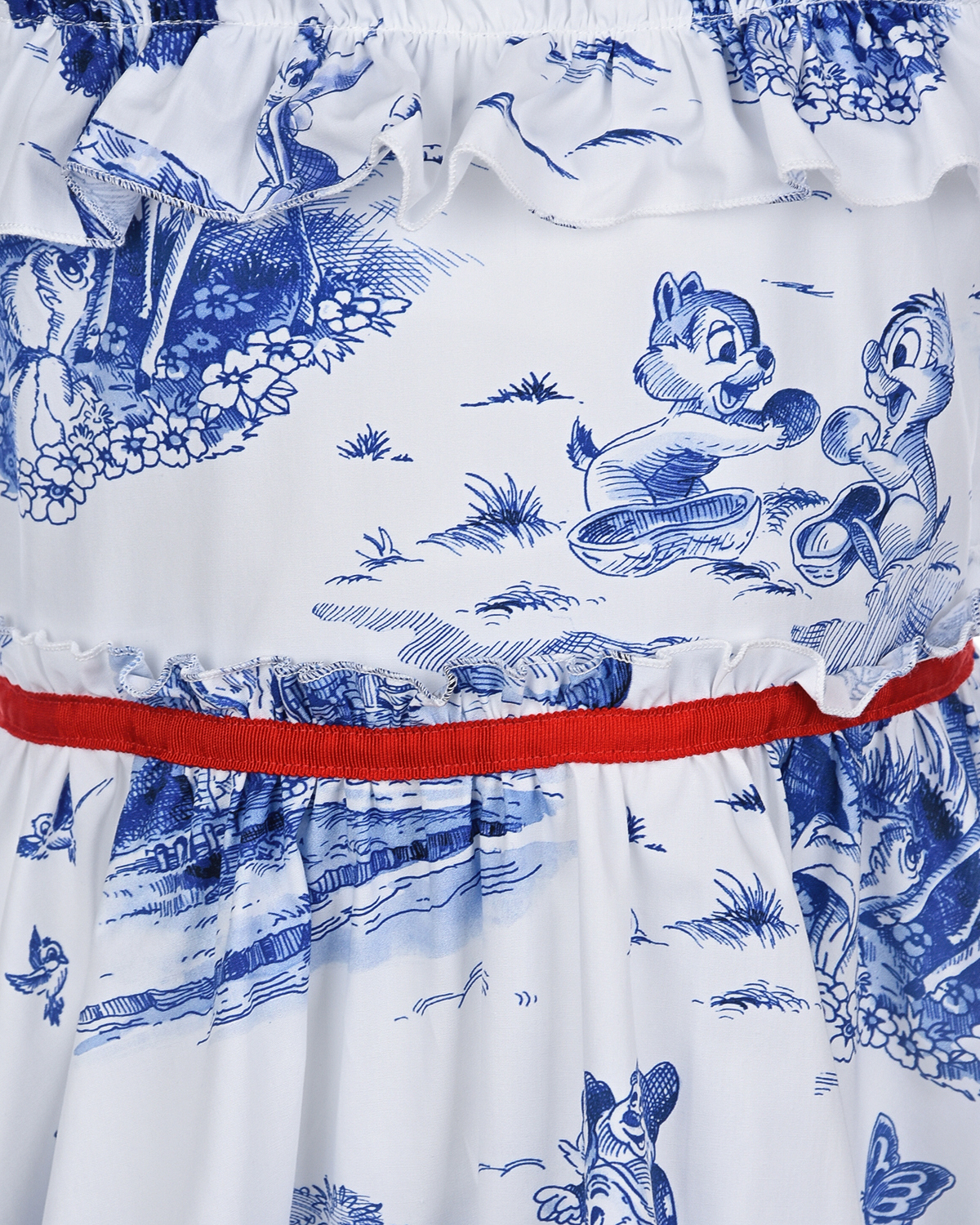 Платье с принтом Disney Monnalisa детское, размер 104, цвет голубой - фото 3