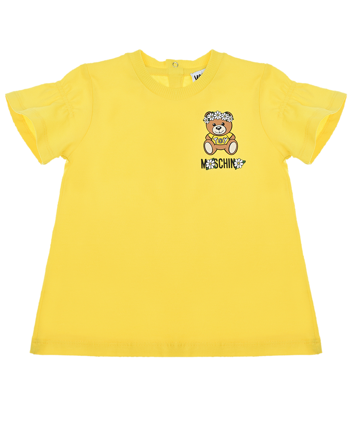 Комплект: футболка и брюки, желтый Moschino детский, размер 74 - фото 2