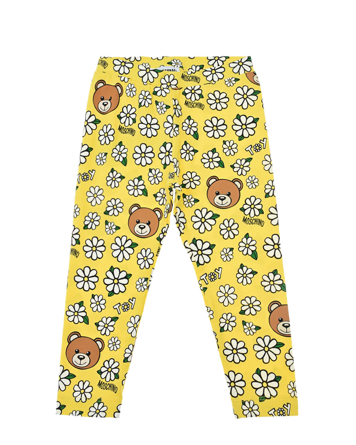 Комплект: футболка и брюки, желтый Moschino детский, размер 74 - фото 4