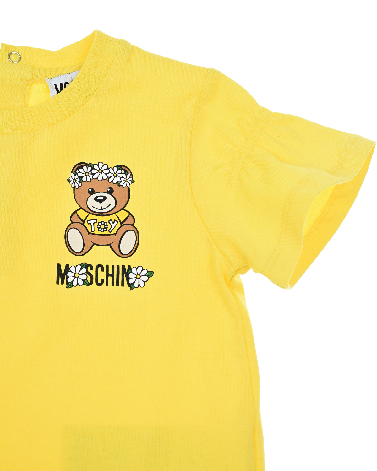Комплект: футболка и брюки, желтый Moschino детский, размер 74 - фото 6
