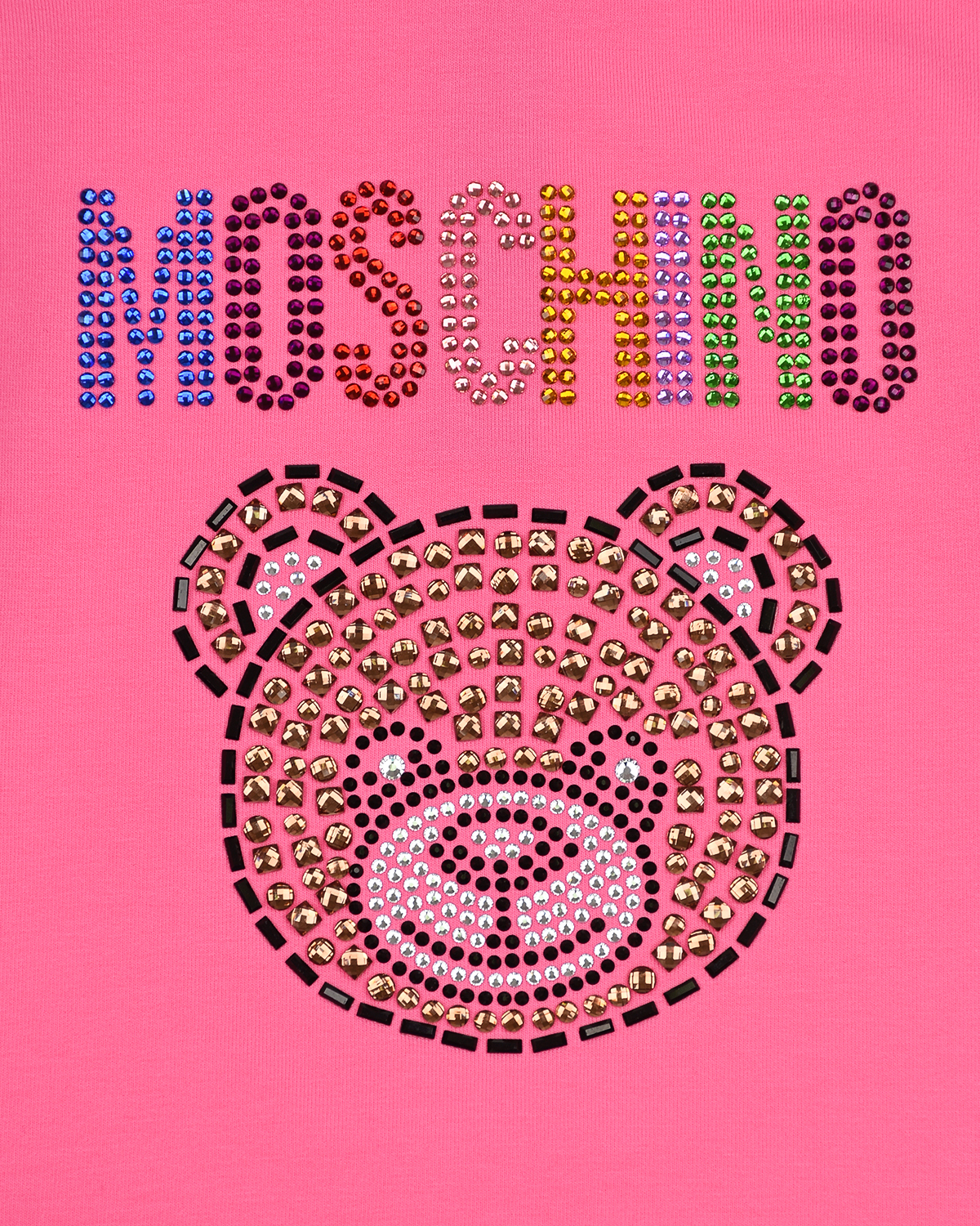 Розовое платье с логотипом Moschino детское, размер 86, цвет розовый - фото 3