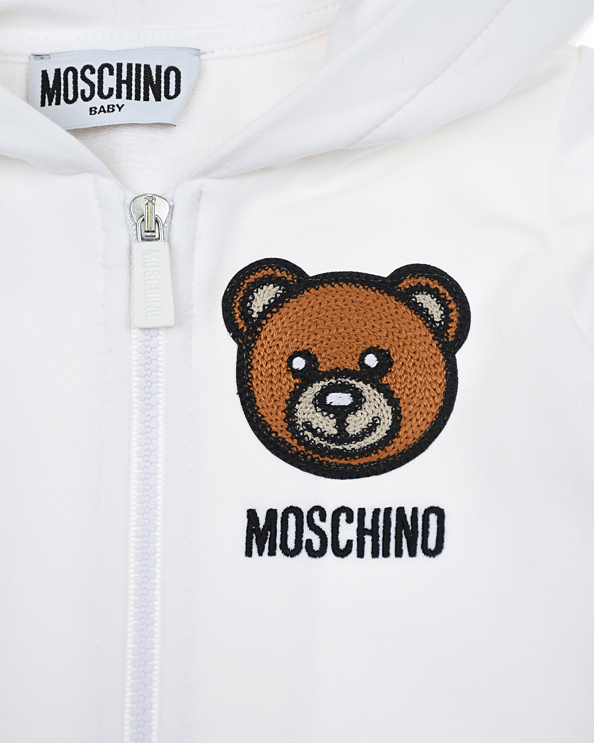 Белый спортивный костюм с принтом "медвежонок" Moschino детский, размер 74 - фото 6