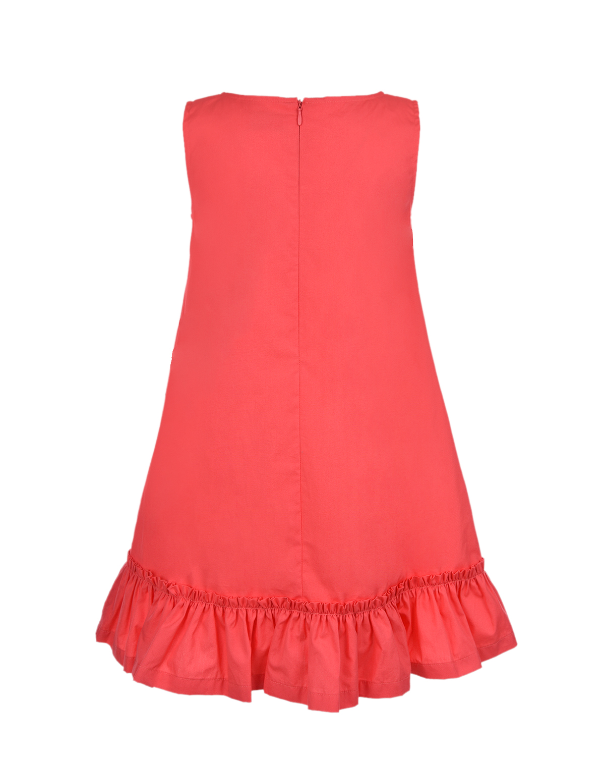 Платье-трапеция с оборкой Moschino детское, размер 116, цвет розовый - фото 2