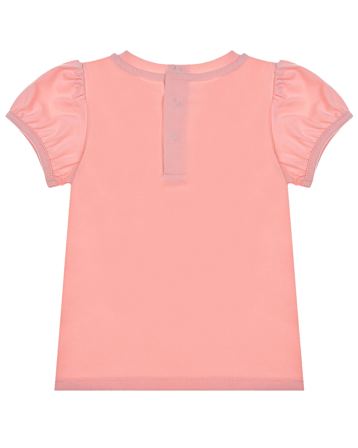 Розовая футболка со стразами Moschino детская, размер 98, цвет розовый - фото 2
