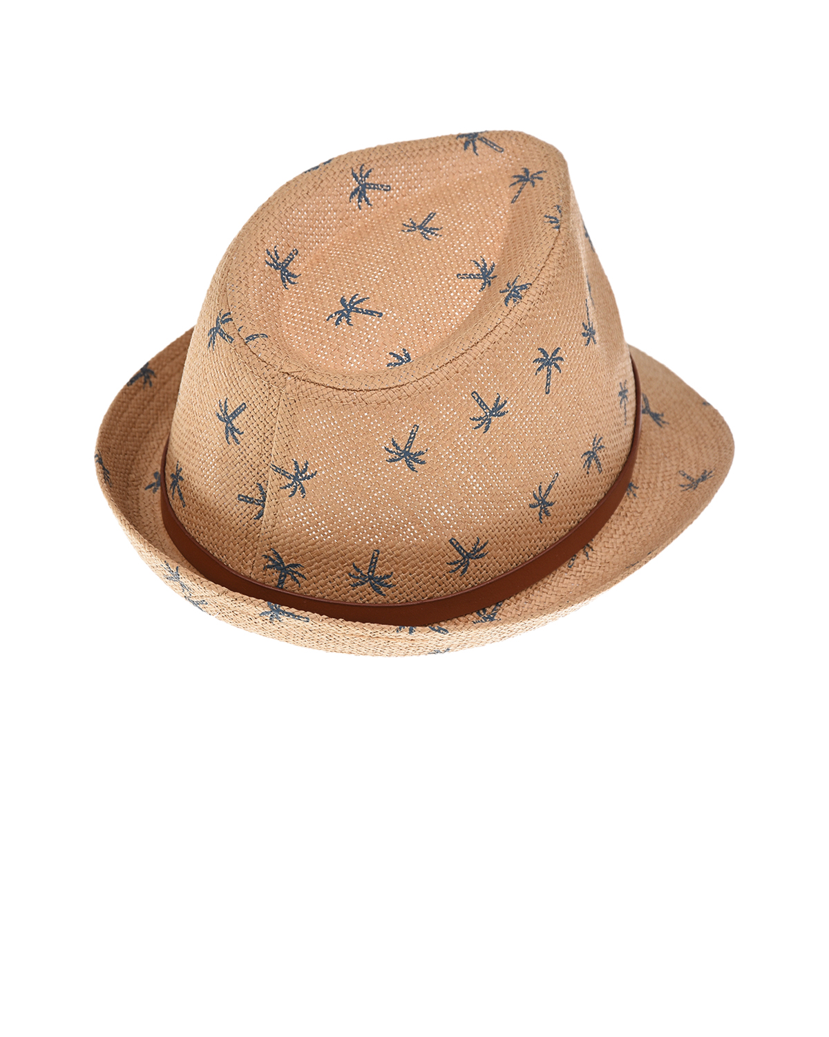 Бежевая шляпа с принтом "пальмы" MaxiMo детская, размер 53, цвет бежевый - фото 2