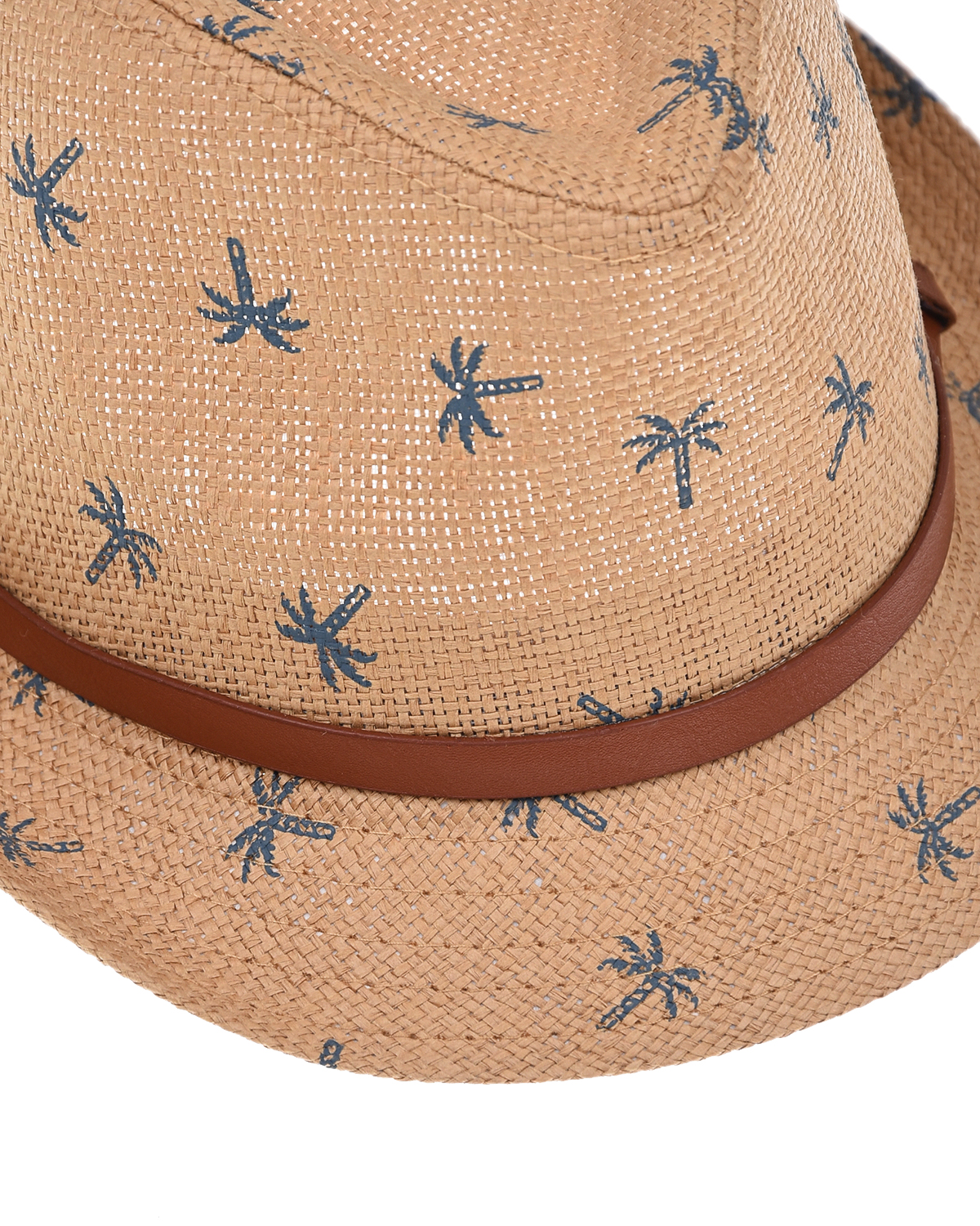 Бежевая шляпа с принтом "пальмы" MaxiMo детская, размер 53, цвет бежевый - фото 3