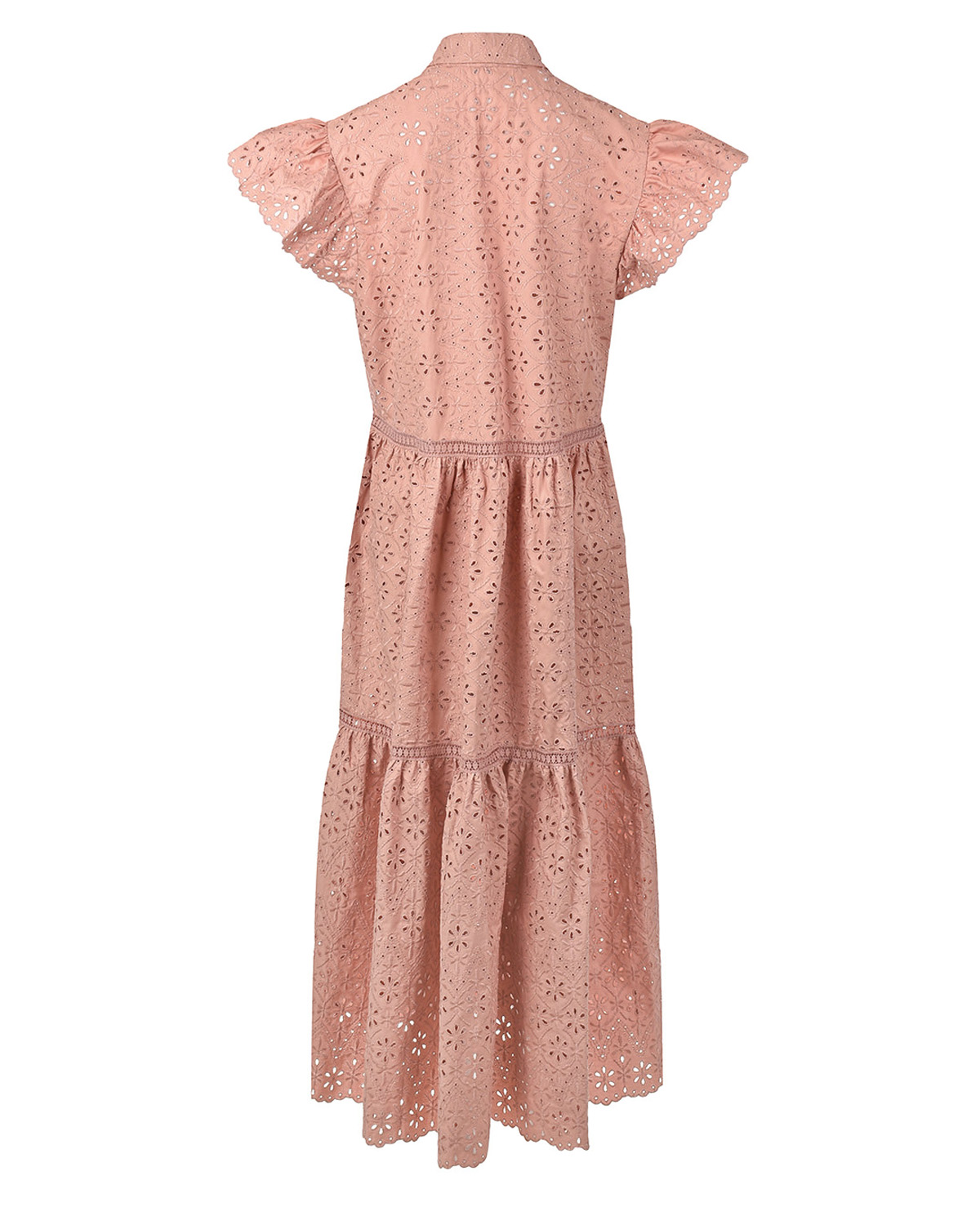 Розовое платье-миди Parosh, размер 44, цвет розовый - фото 5