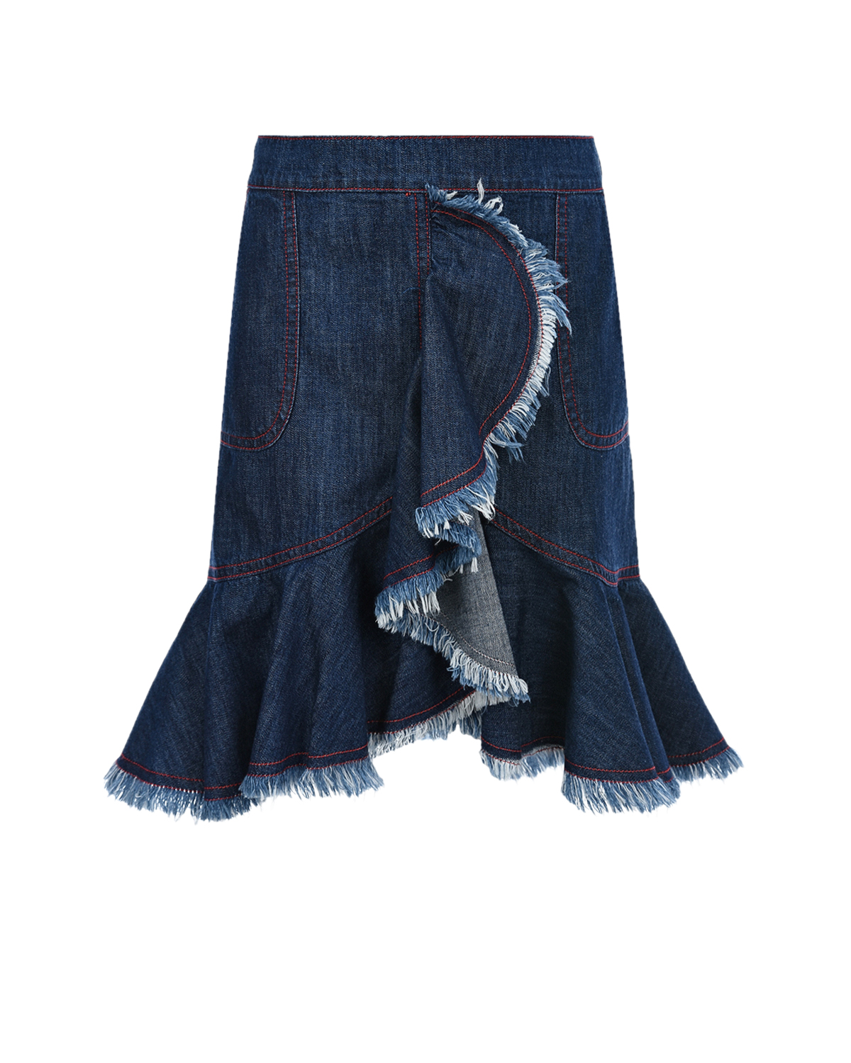 Синяя джинсовая юбка Philosophy детская, размер 140, цвет синий - фото 1