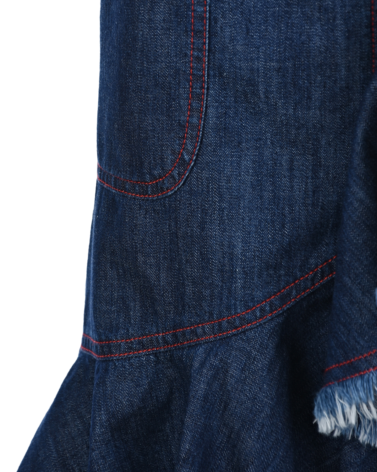 Синяя джинсовая юбка Philosophy детская, размер 140, цвет синий - фото 4