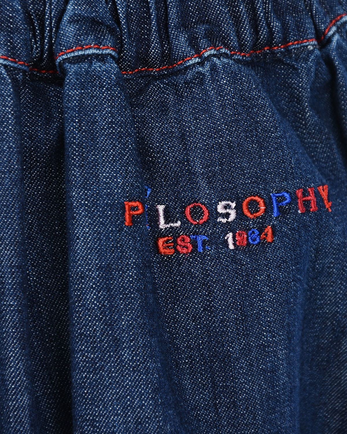 Синяя джинсовая юбка Philosophy детская, размер 140, цвет синий - фото 5