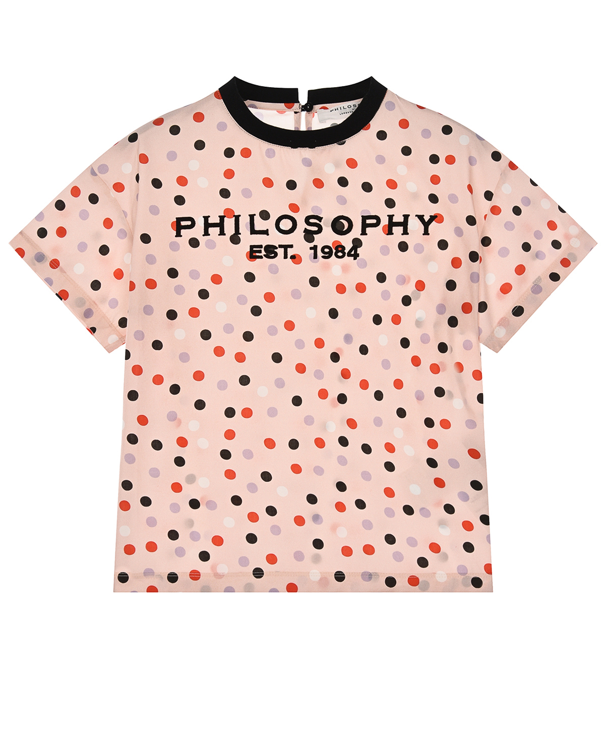 Розовая футболка в горошек Philosophy