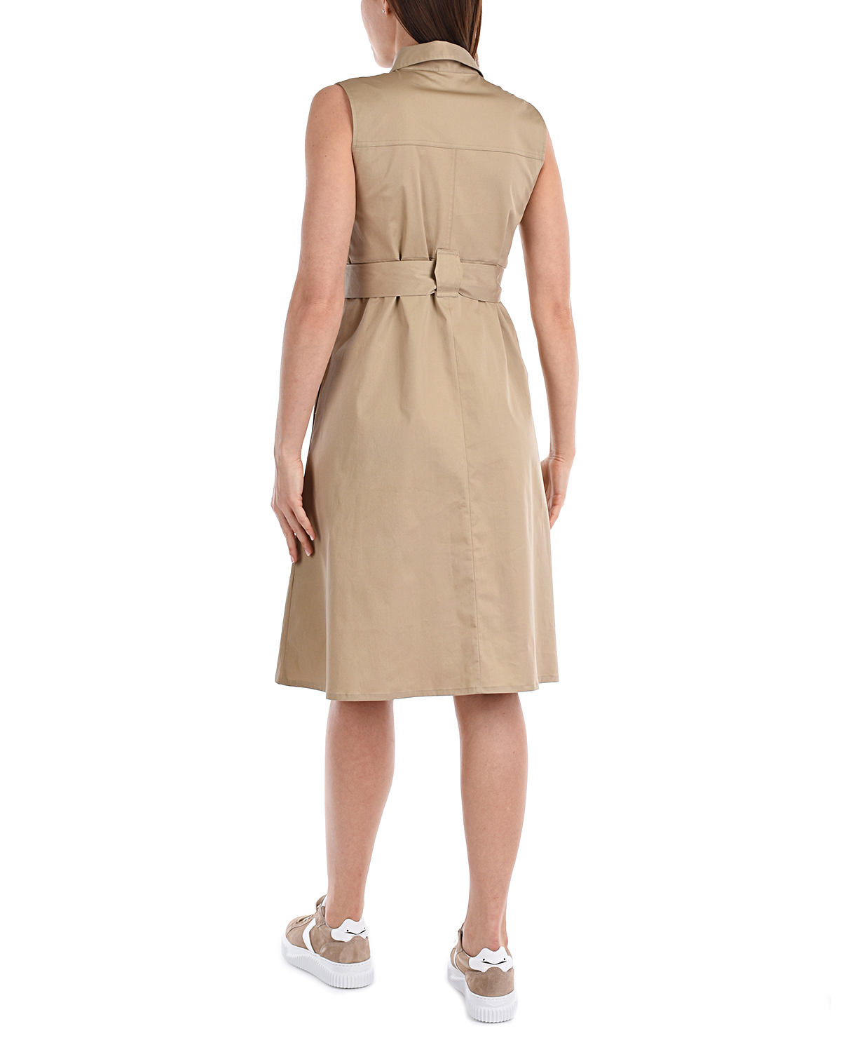 Бежевое платье ATENA Pietro Brunelli, размер 40, цвет бежевый - фото 3