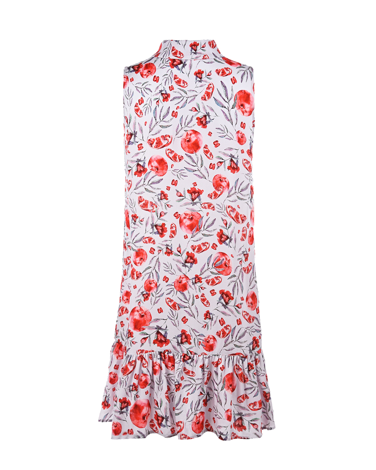 Платье с принтом "гранаты" Pietro Brunelli, размер 40, цвет красный - фото 5