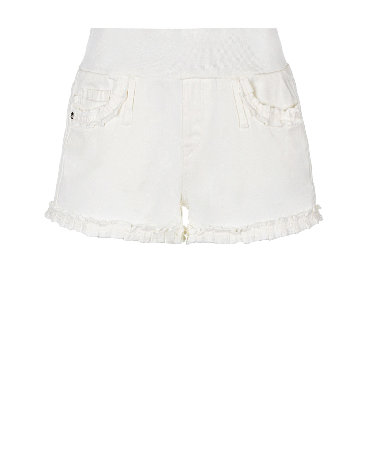 Белые шорты для беременных Bonnie с оборками Pietro Brunelli, размер 38, цвет белый - фото 1