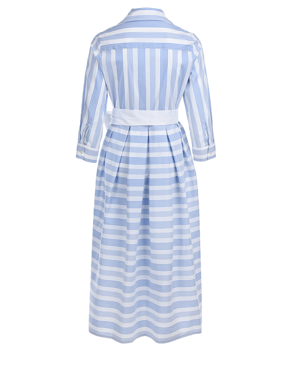 Голубое платье в белую полоску Pietro Brunelli, размер 40, цвет голубой - фото 7