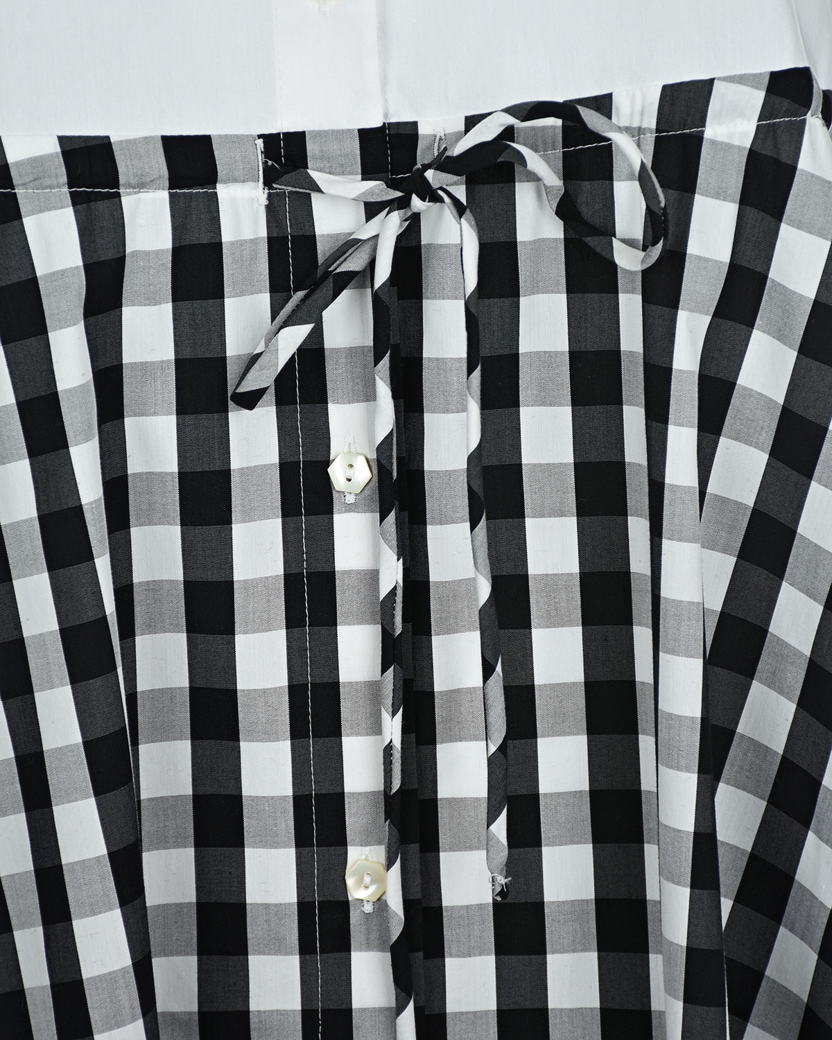 Платье для беременных с юбкой в клетку Pietro Brunelli, размер 40, цвет черный - фото 6