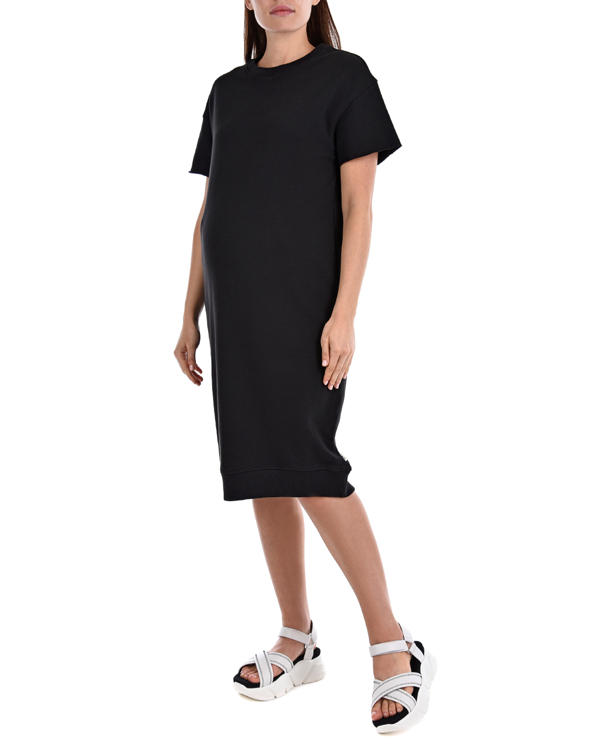 Черное платье-футболка 5 Preview, размер 40, цвет черный - фото 4