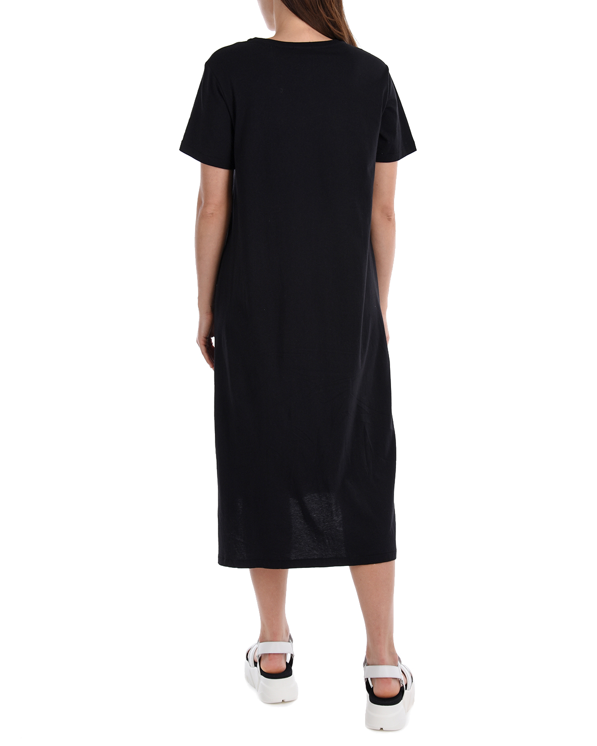 Черное платье-футболка 5 Preview, размер 40, цвет черный - фото 3