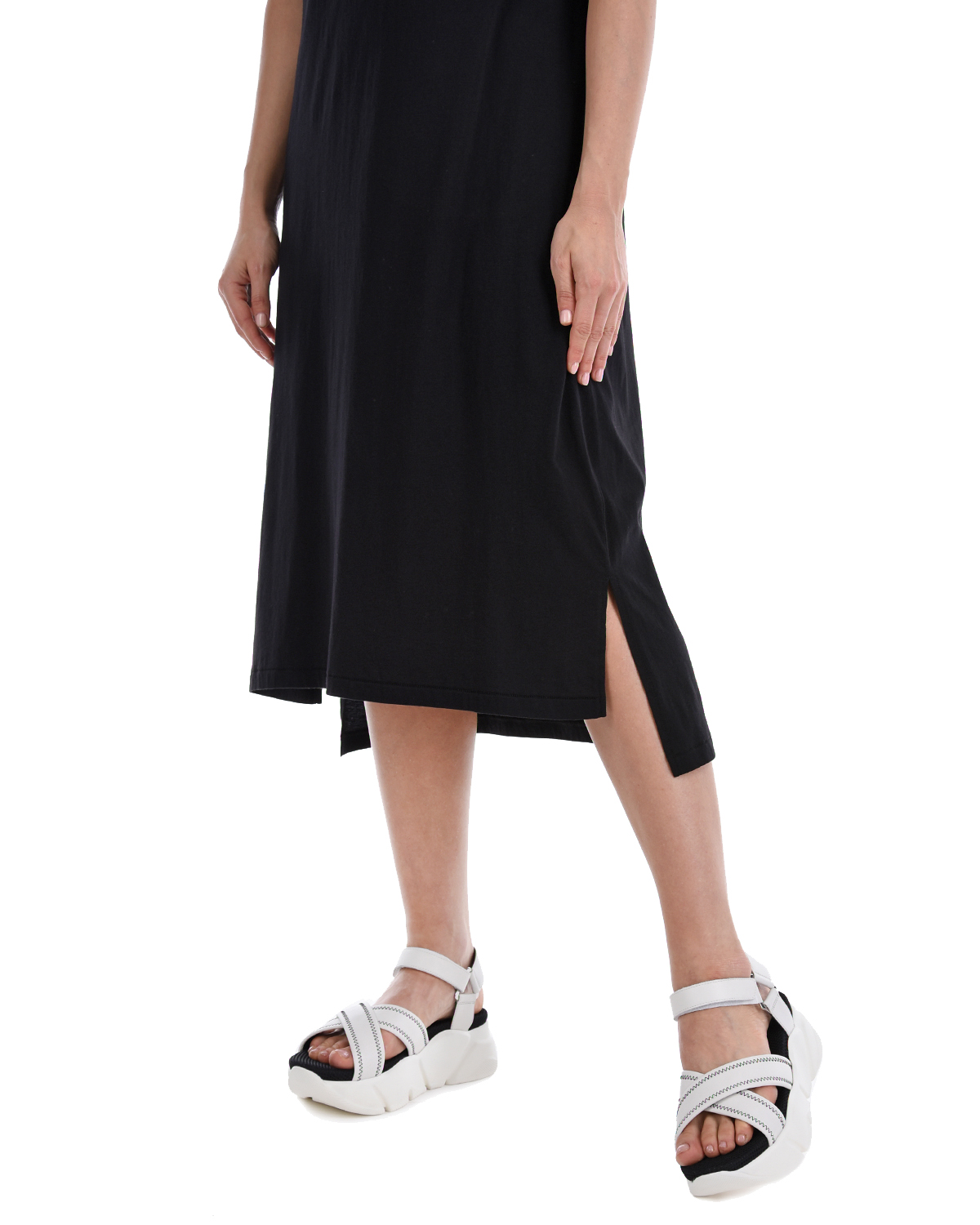 Платье-футболка с принтом "Atelier" 5 Preview, размер 40, цвет черный - фото 7