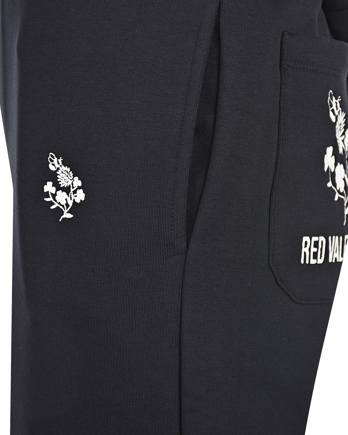 Черные брюки с вышивкой "клевер" Red Valentino, размер 42, цвет черный - фото 3