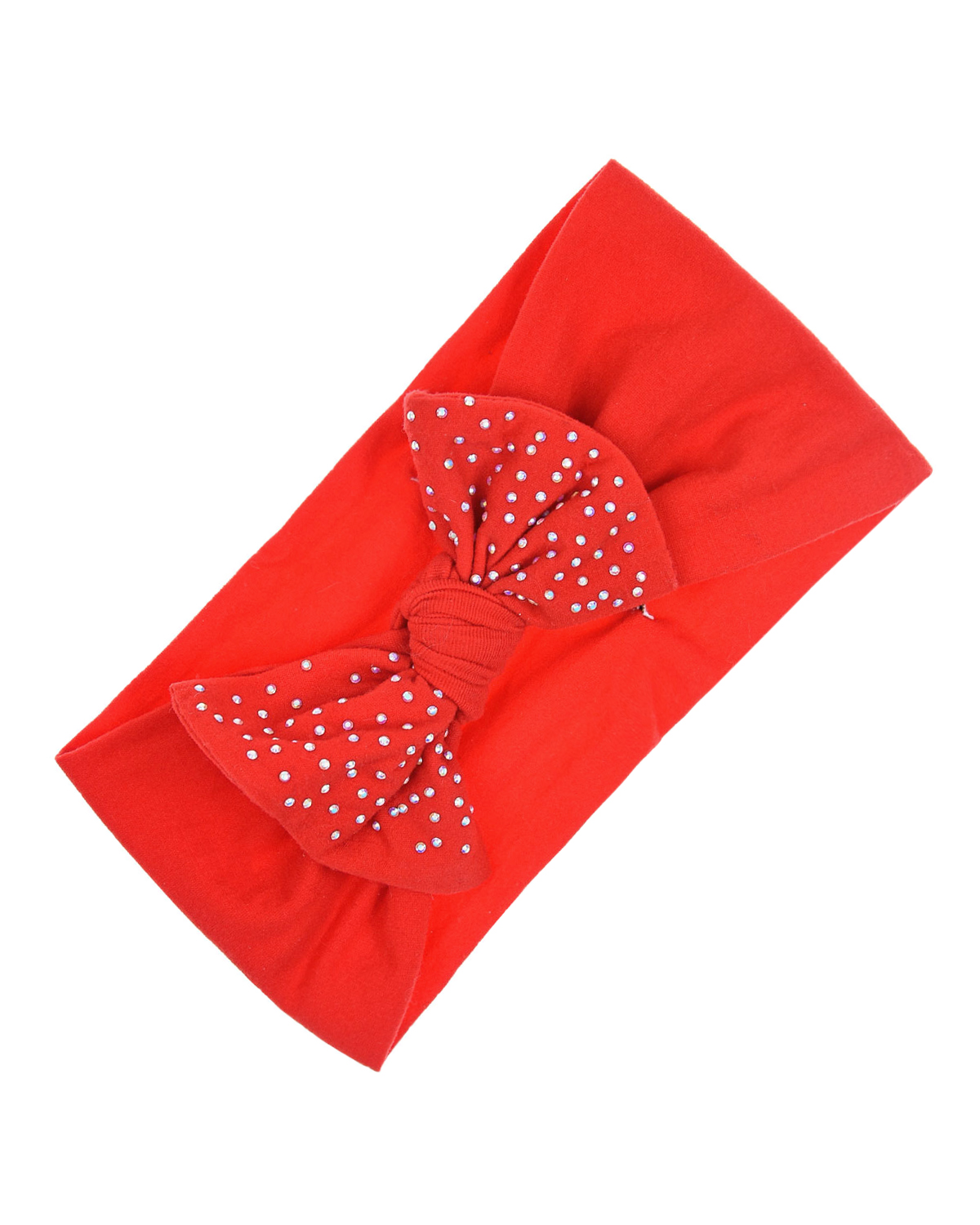 Красная повязка с бантом Regina детская, размер 52, цвет красный