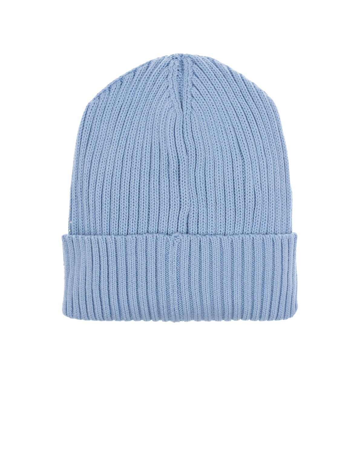 Голубая шапка с перламутровыми стразами Regina детская, размер 53, цвет голубой - фото 2