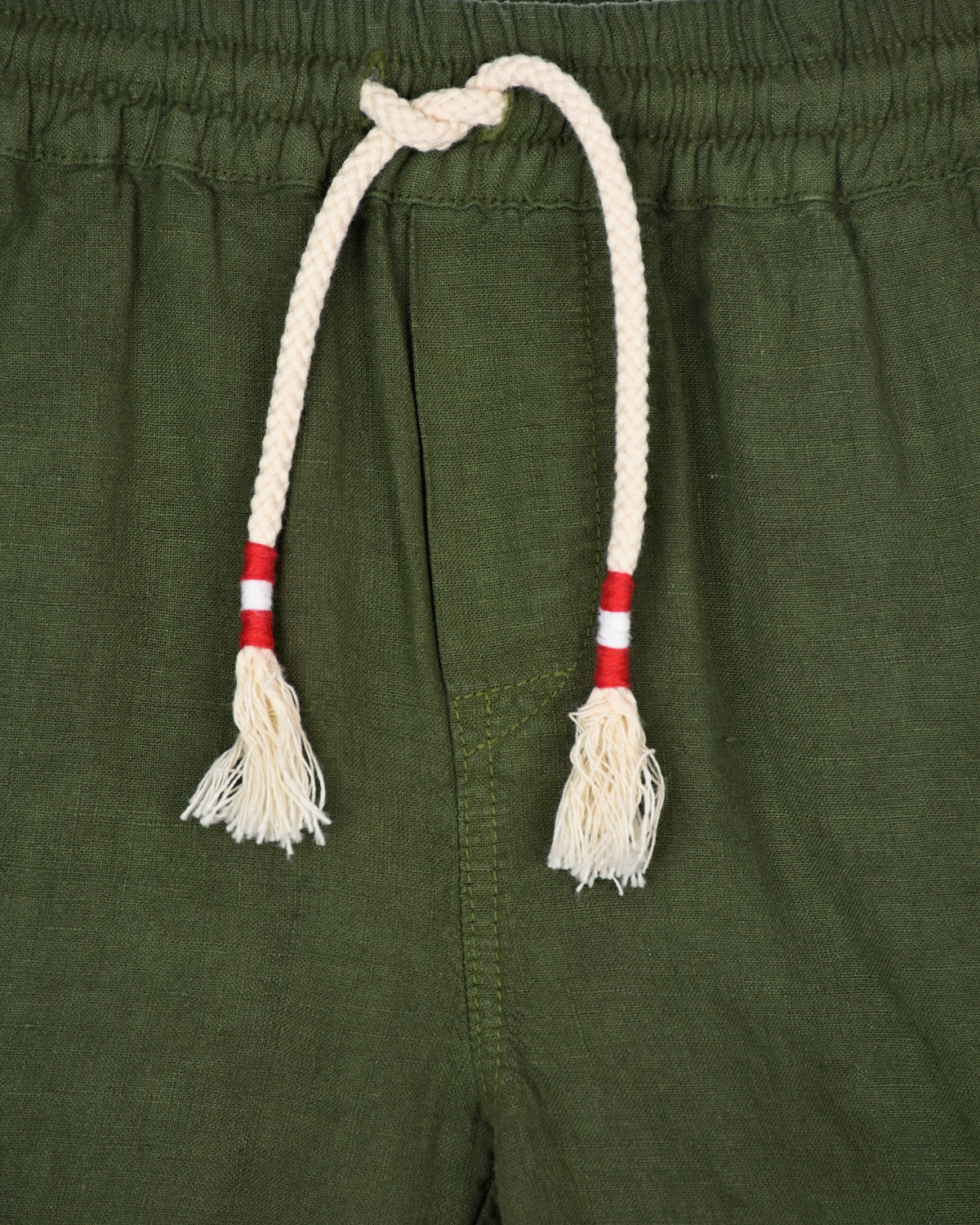 Бермуды цвета хаки с накладным карманом Saint Barth детские, размер 104 - фото 3