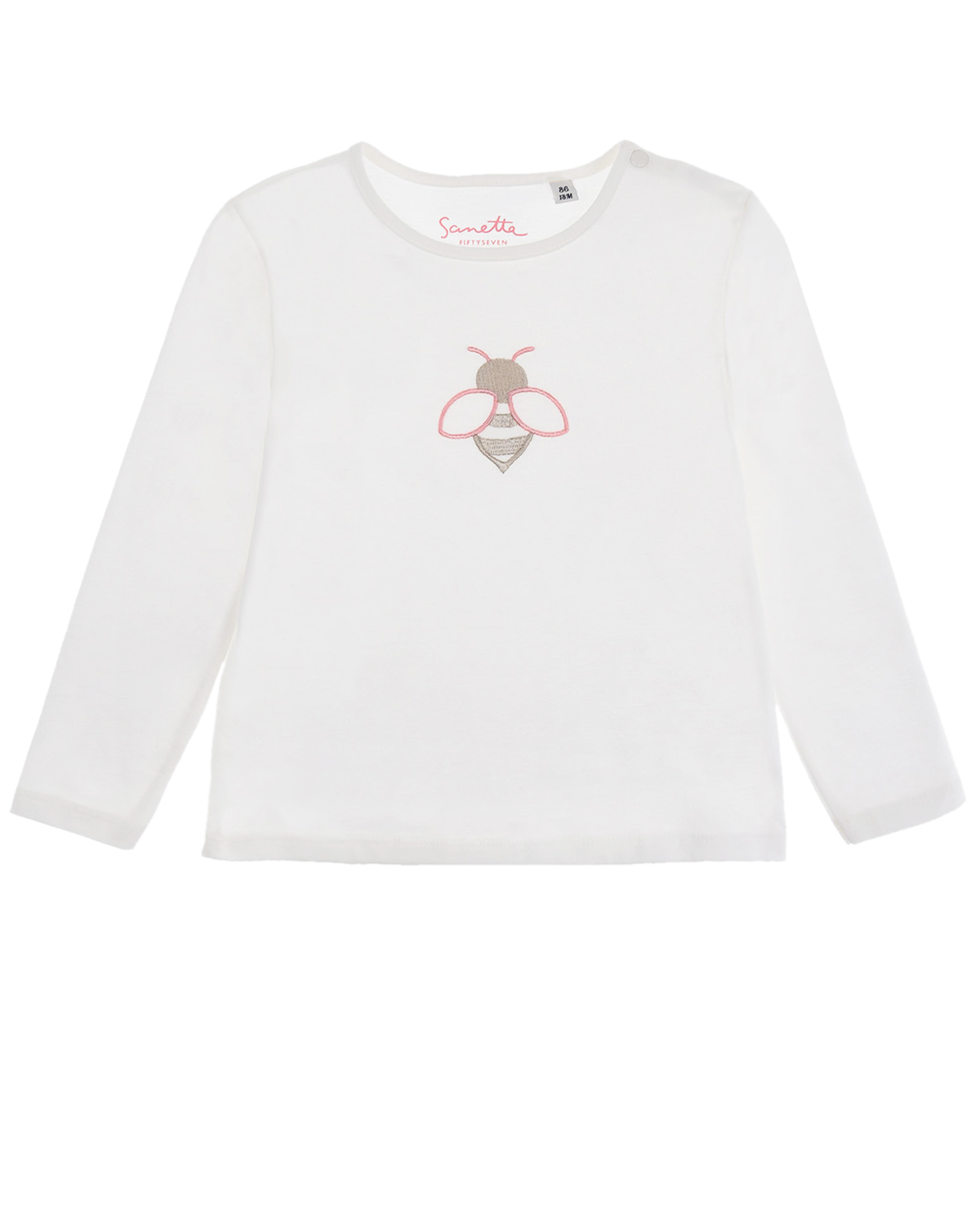 

Белая толстовка с вышивкой "пчела" Sanetta fiftyseven, Белый, Белая толстовка с вышивкой "пчела" Sanetta fiftyseven