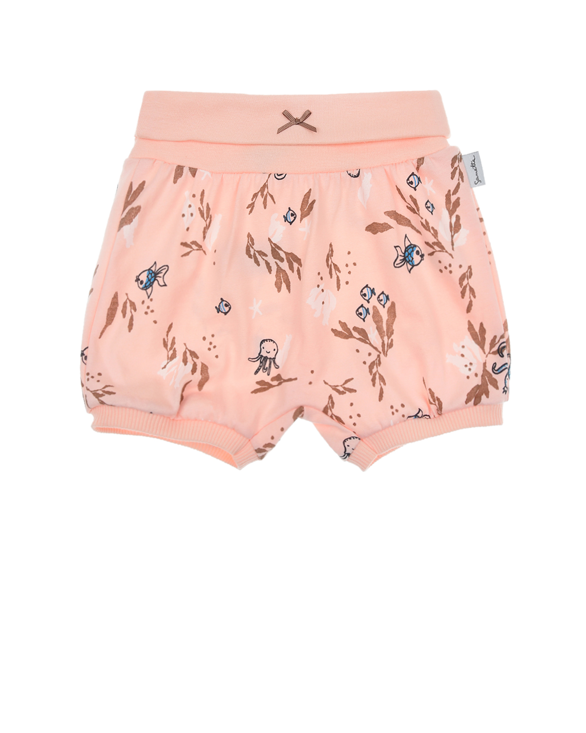 Розовые шорты с морскими мотивами Sanetta Kidswear