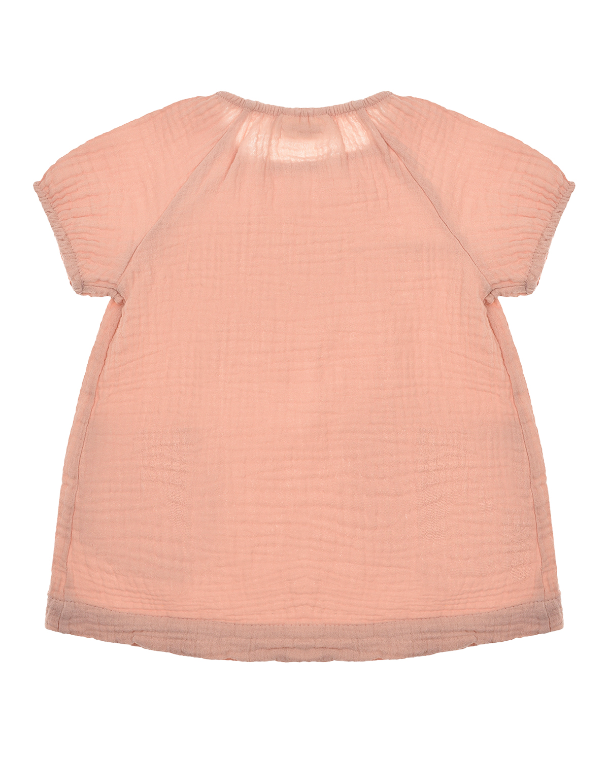 Платье с короткими рукавами-реглан Sanetta Pure детское, размер 68, цвет розовый - фото 2