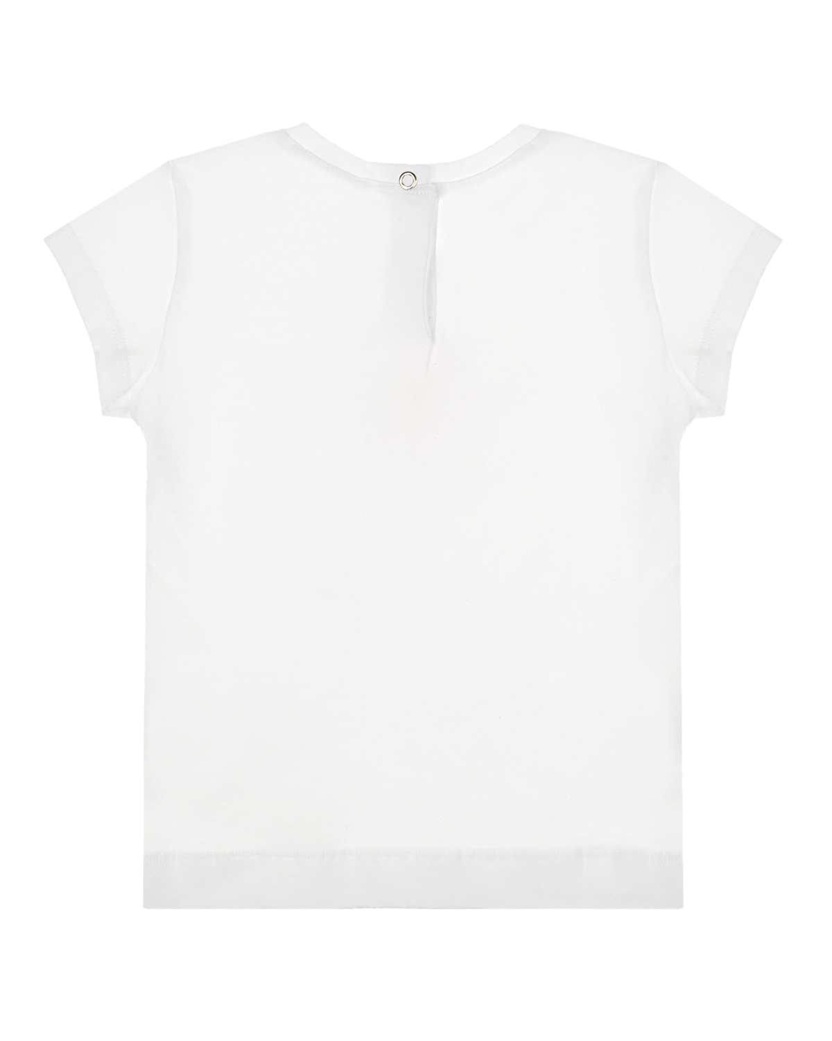 Белая футболка с принтом "with Love" Monnalisa детская, размер 86, цвет белый - фото 2