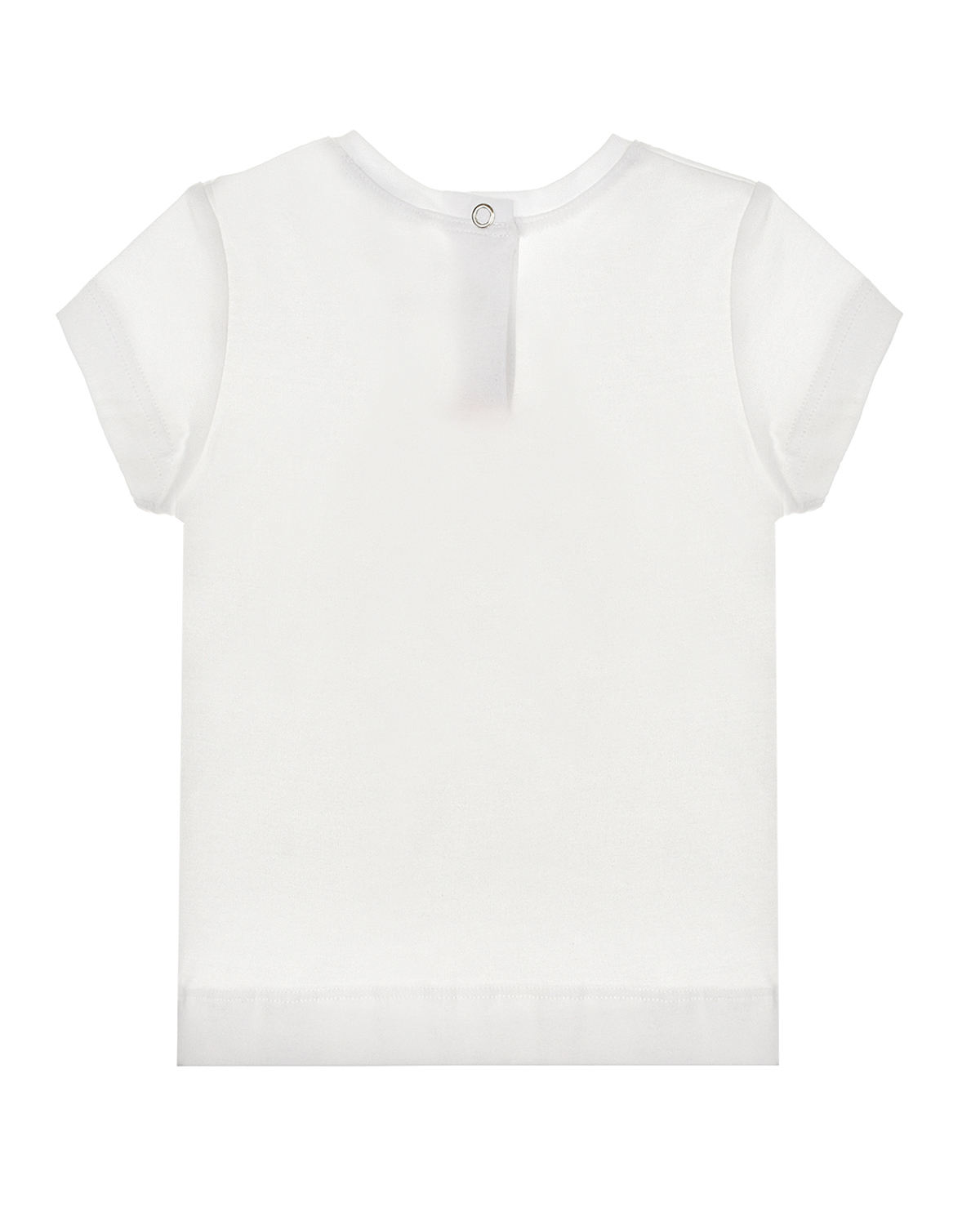 Белая футболка с принтом "якорь" Monnalisa детская, размер 80, цвет белый - фото 2