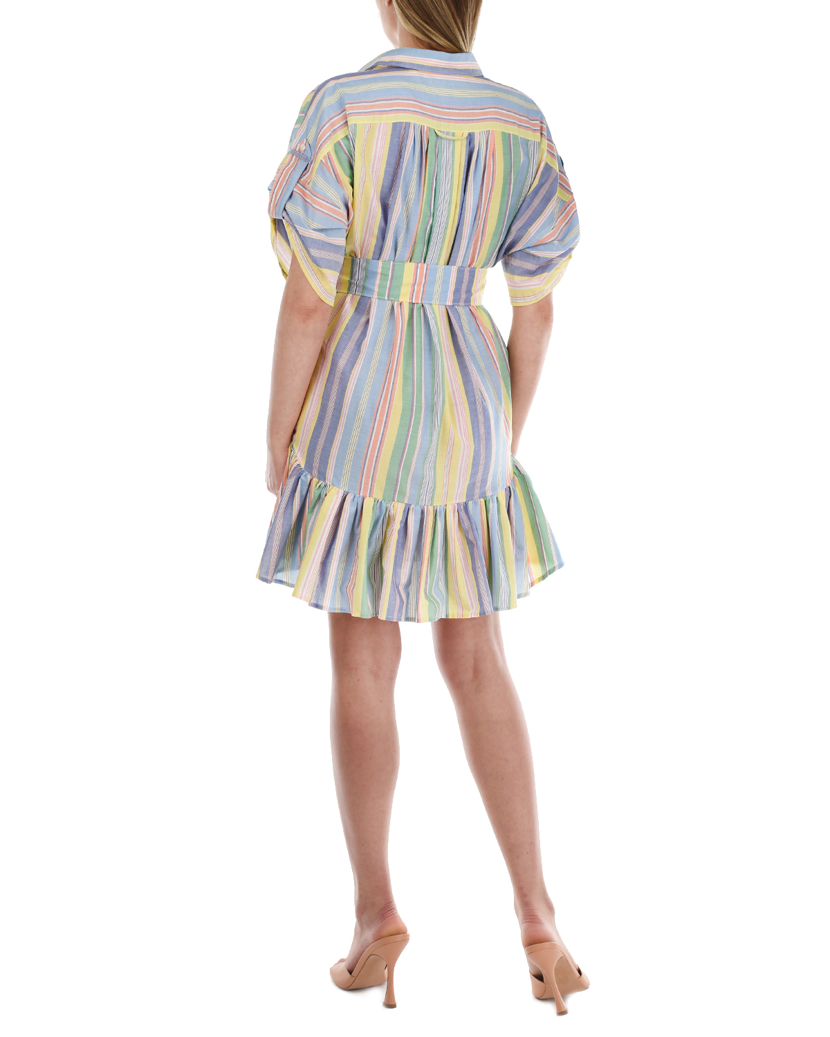 Платье в разноцветную полоску Sara Roka, размер 40 - фото 4