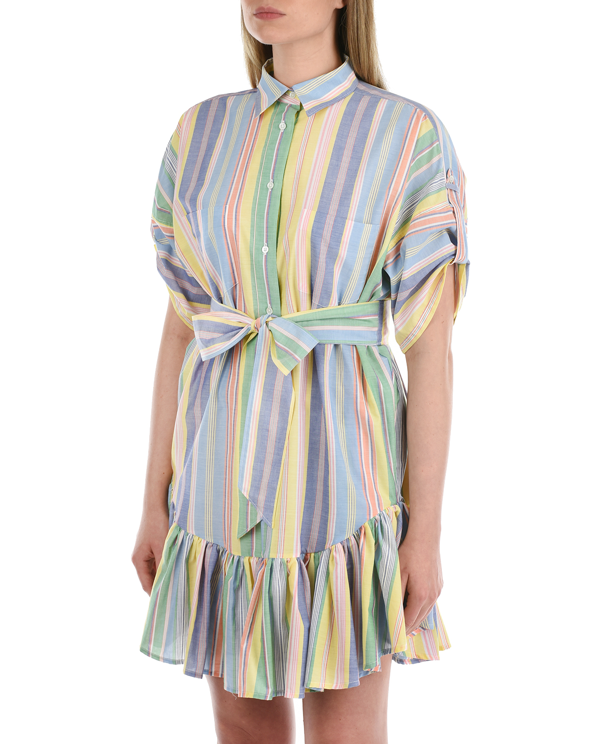 Платье в разноцветную полоску Sara Roka, размер 40 - фото 7