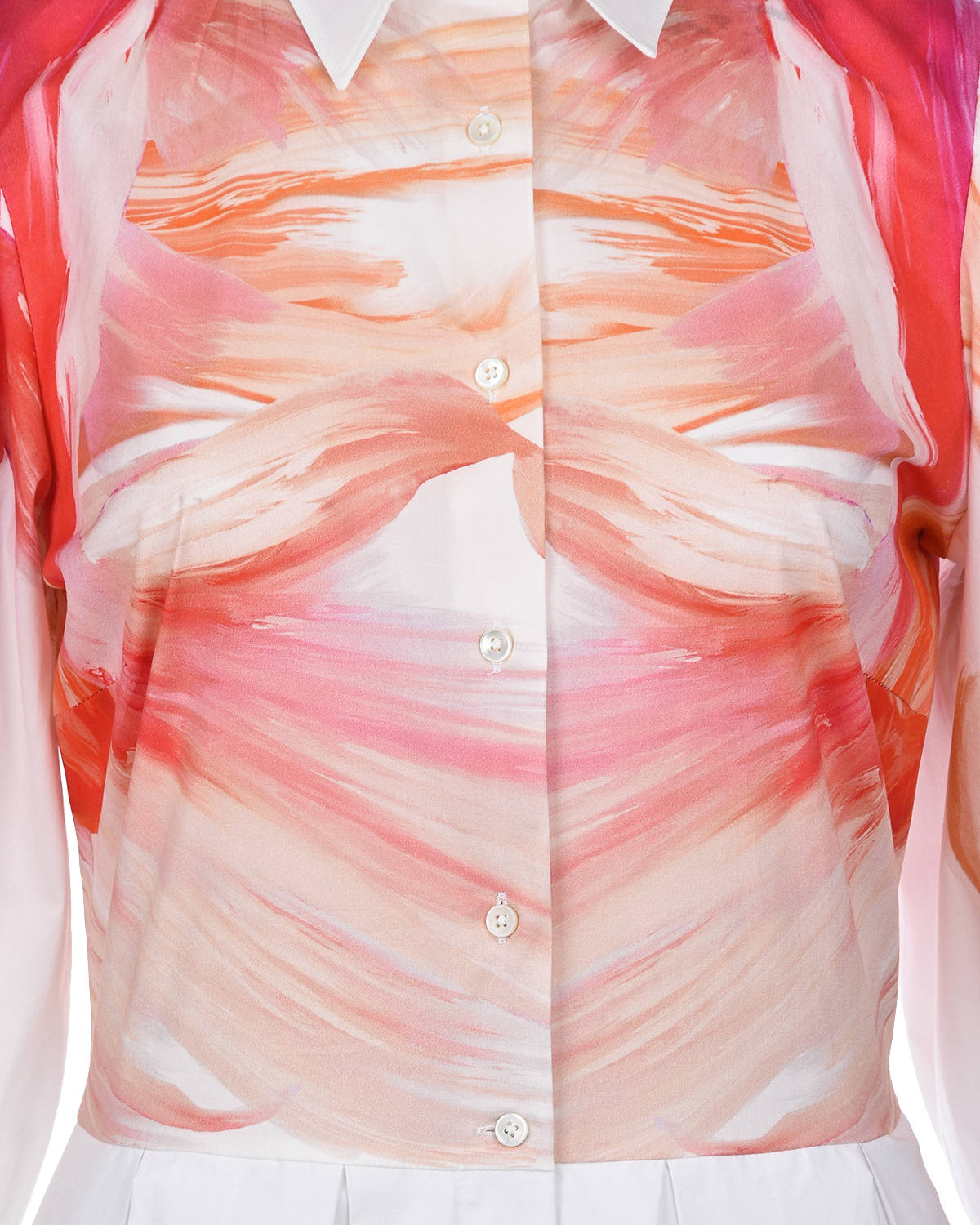 Платье с принтом "рыбки" Sara Roka, размер 40, цвет белый - фото 6