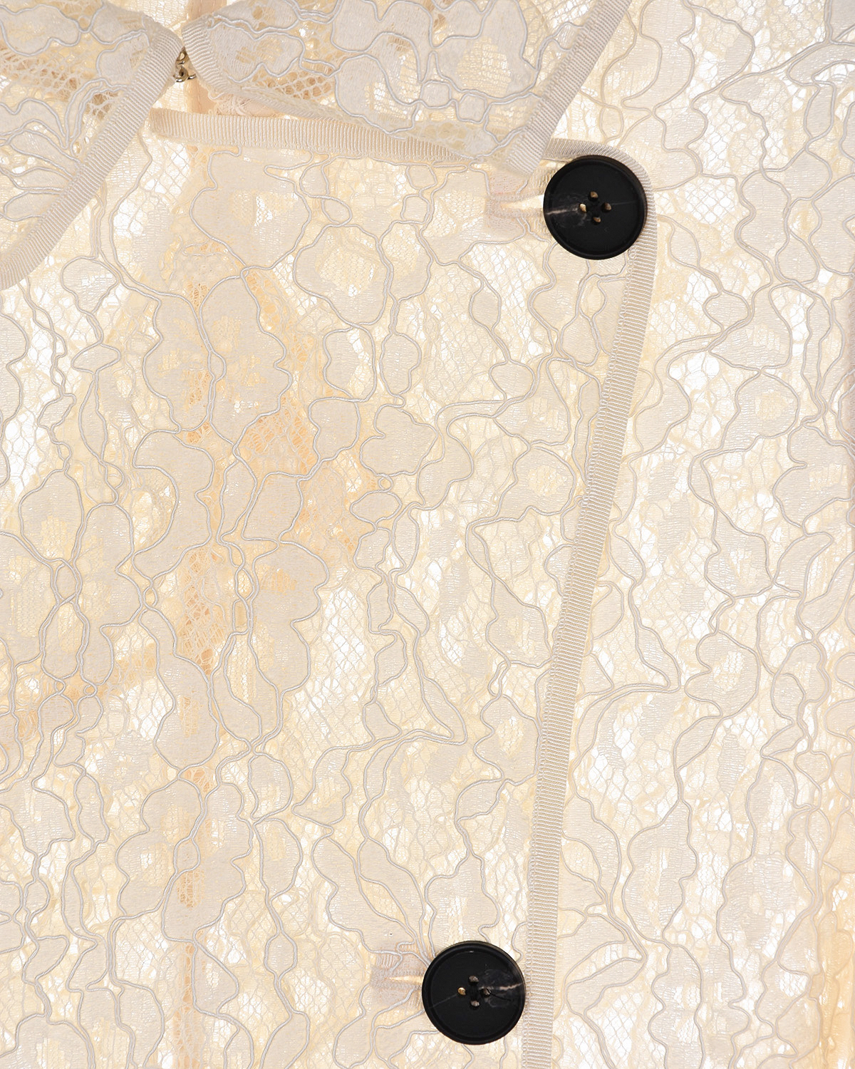 Белое кружевное пальто Self Portrait, размер 40, цвет белый - фото 4