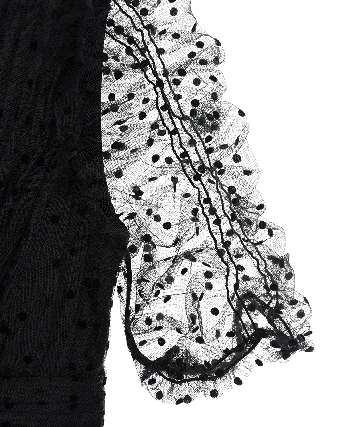 Черное приталенное платье-мини Self Portrait, размер 40, цвет черный - фото 4